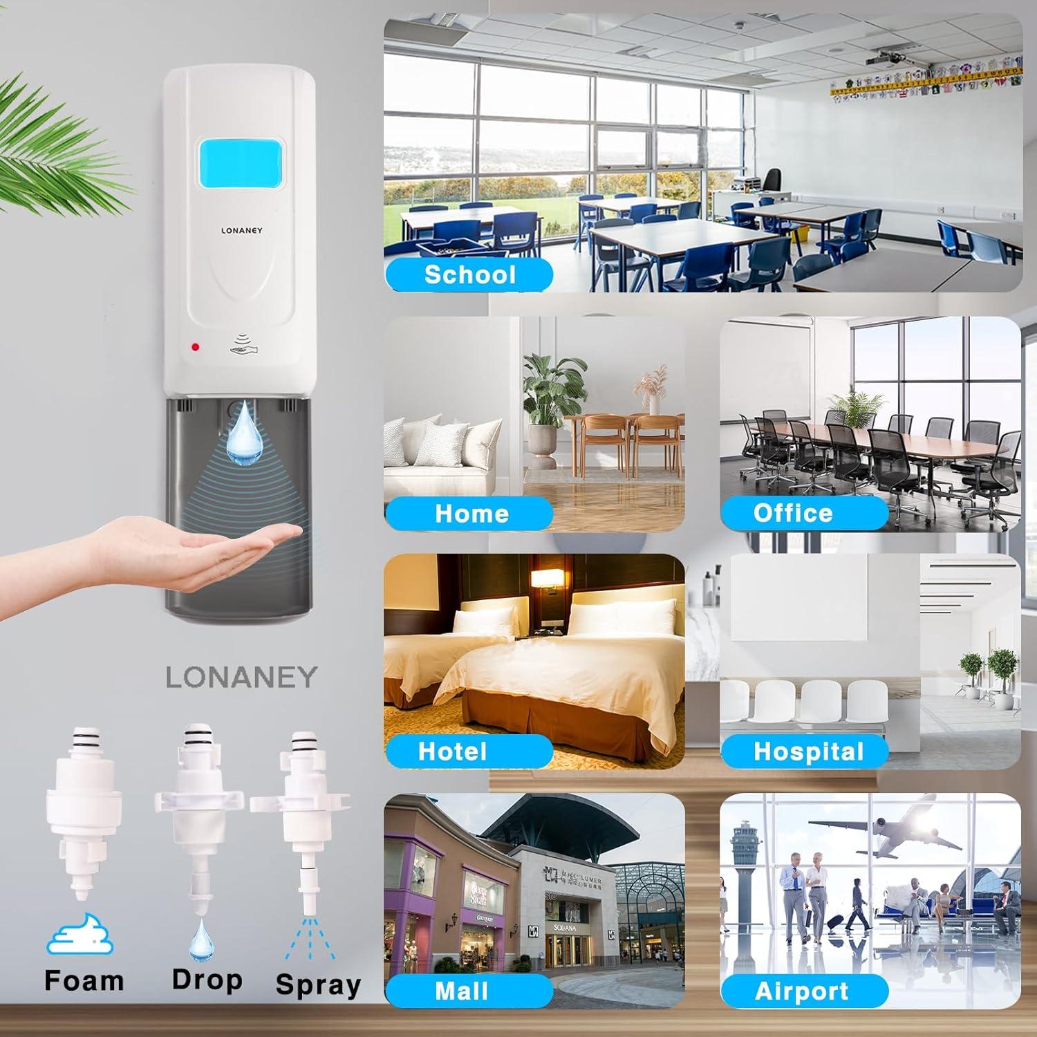 Dispensador de Jabón Espumoso Automático Sin Contacto 1.2kg