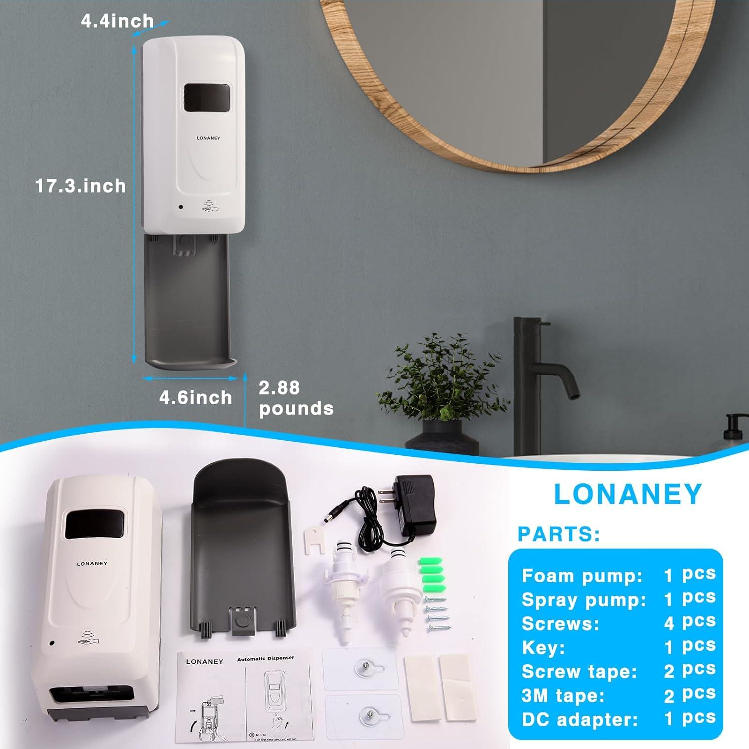 Dispensador de Jabón Espumoso Automático Sin Contacto 1.2kg