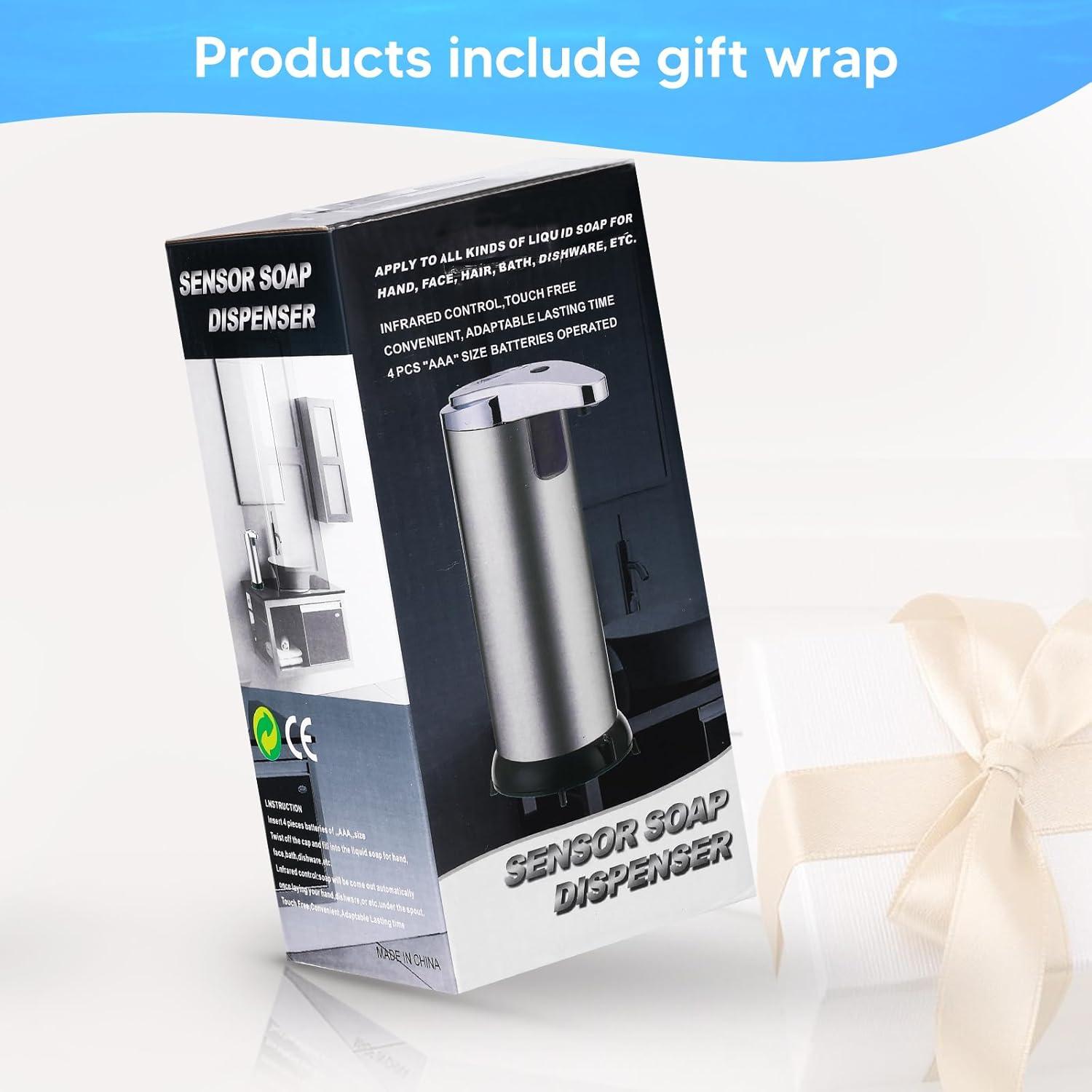 Dispensador de Jabón Automático Bensbl 2 Pcs Acero Inoxidable