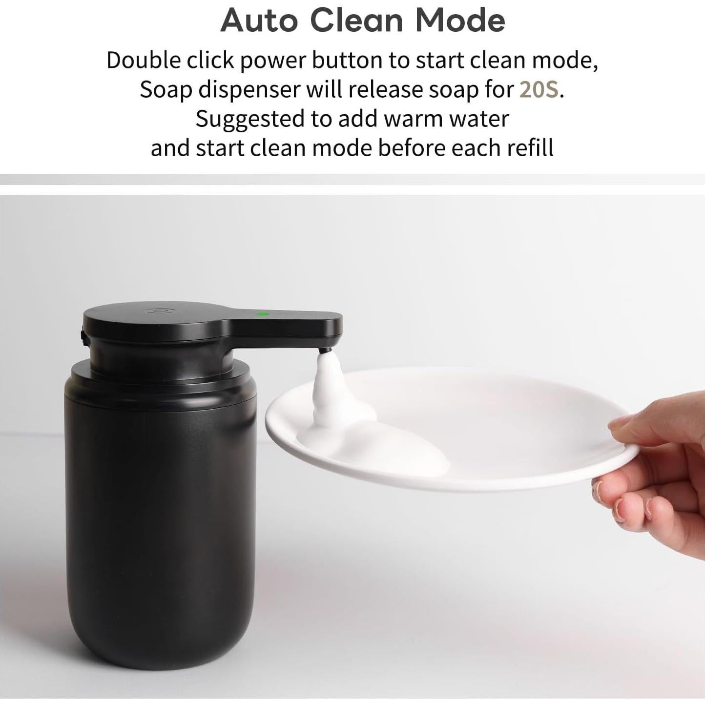 Dispensador de Jabón Espumoso Automático LAOPAO 295ml Negro