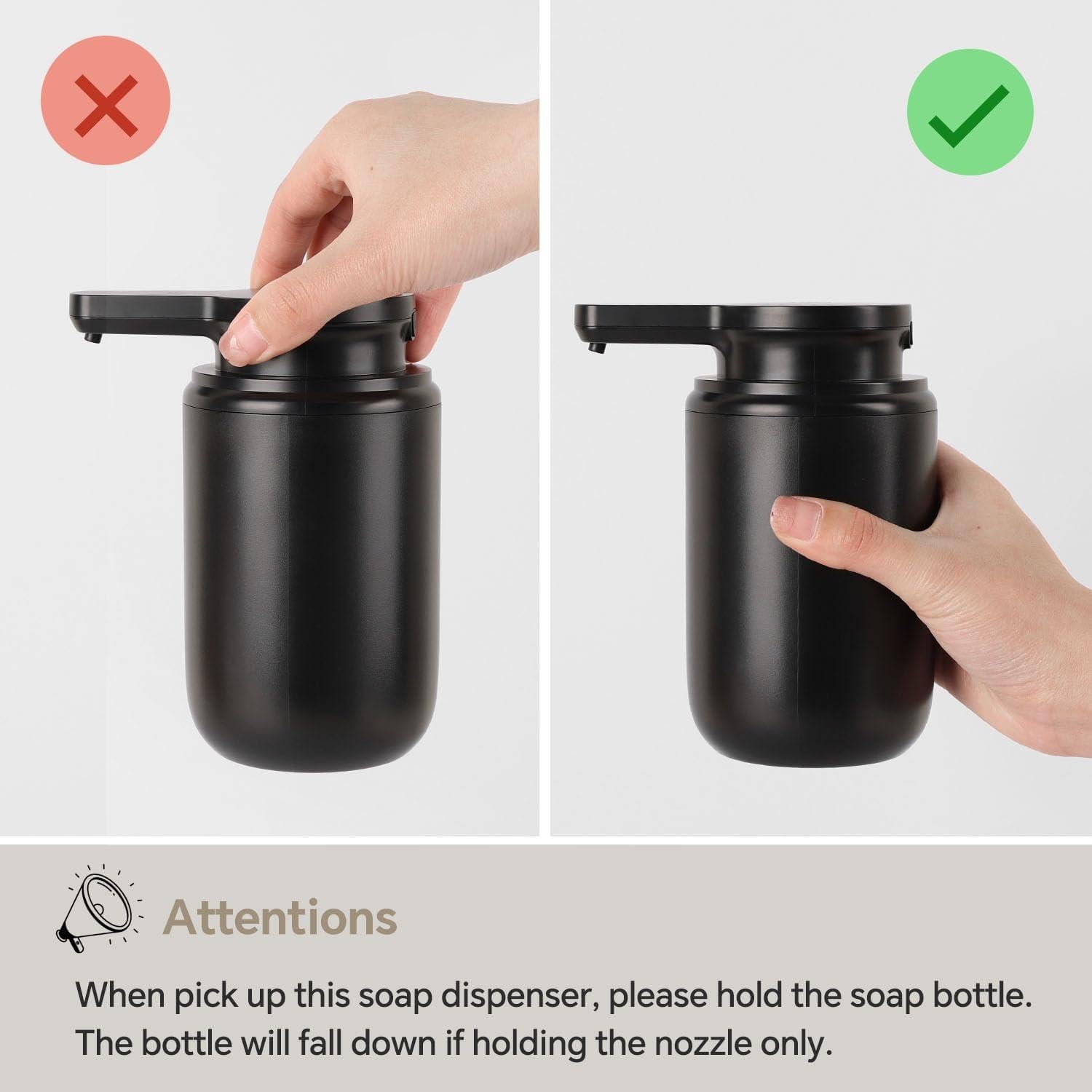 Dispensador de Jabón Espumoso Automático LAOPAO 295ml Negro