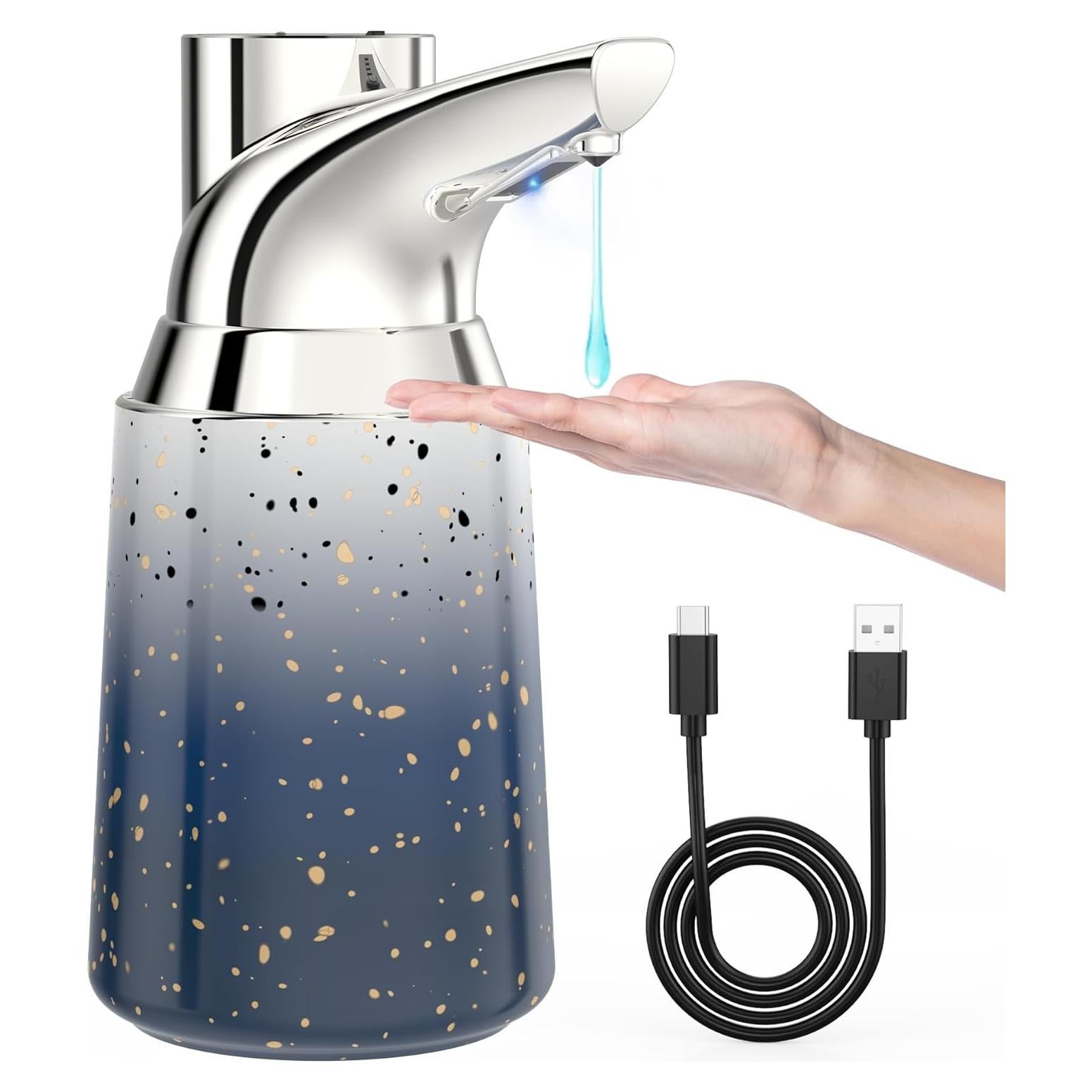 Dispensador de Jabón Automático Greatmay 750ml Cerámico Plata