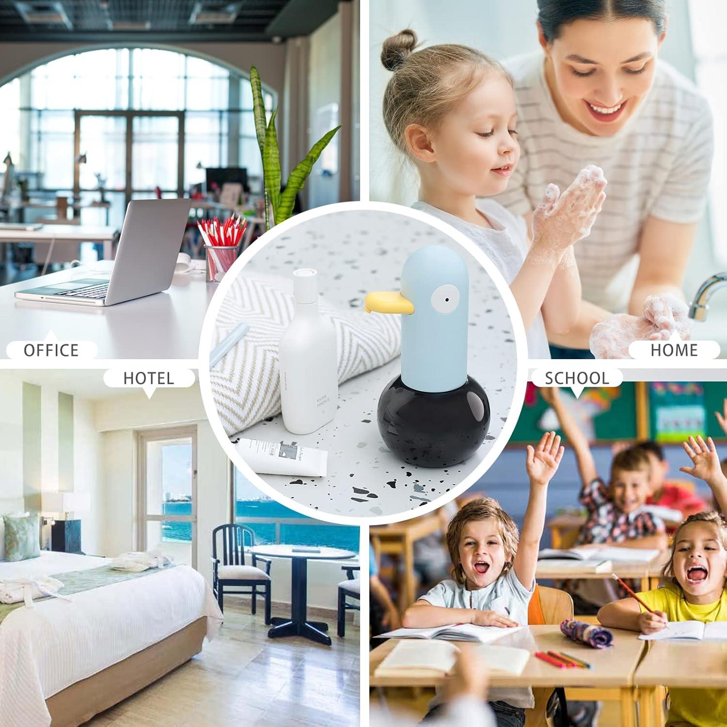 Dispensador de Jabón Espumoso Automático BESLOWLY 400ml Pato Azul