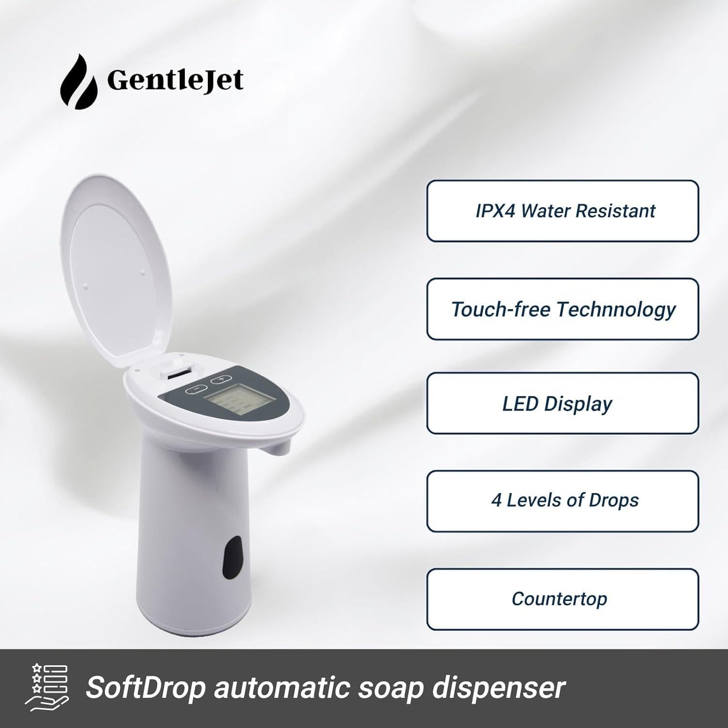 Dispensador Automático de Jabón GentleJet SoftDrop - Sin Contacto