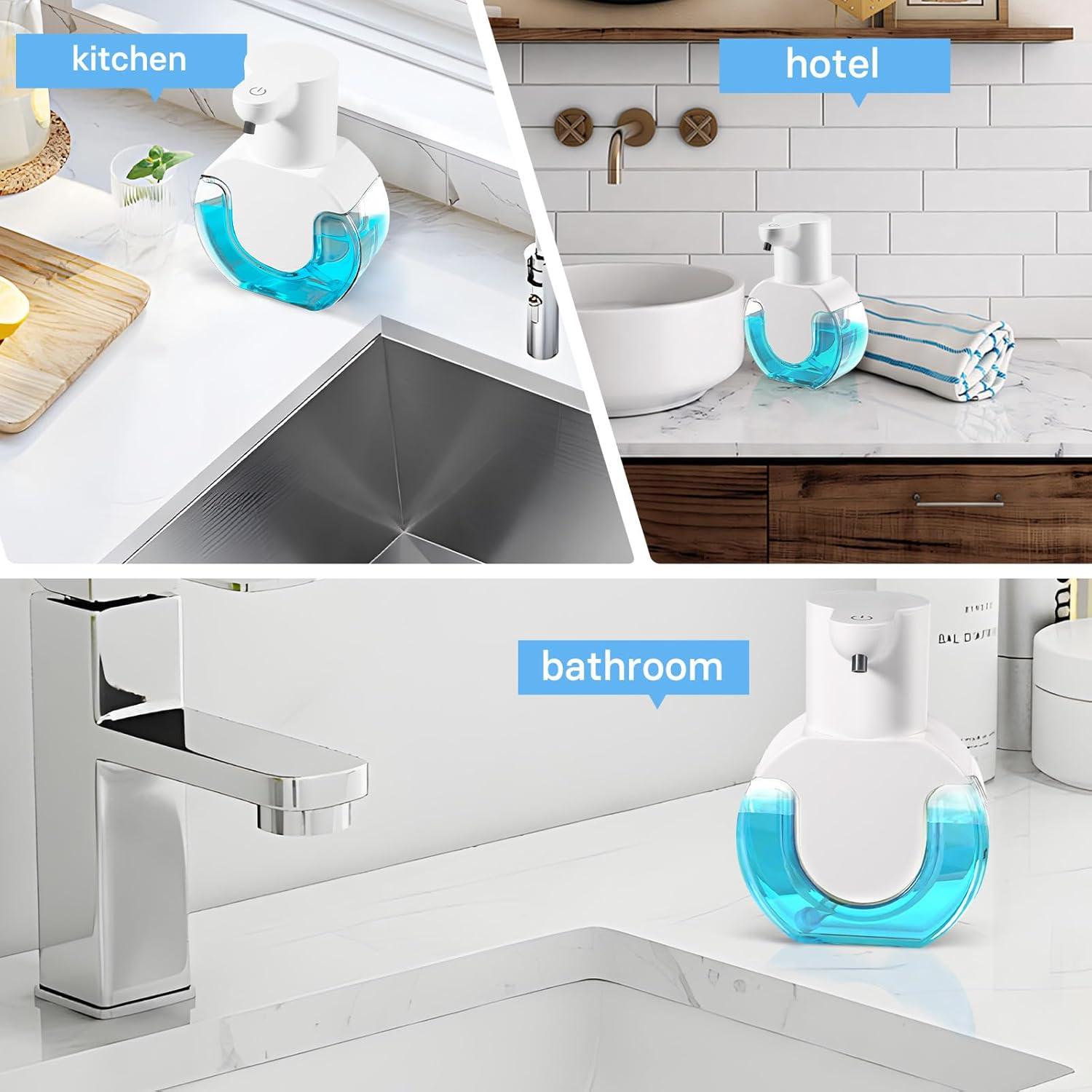 Paquete de 2 Dispensadores Automáticos de Jabón Espumoso VZZNN 420ml