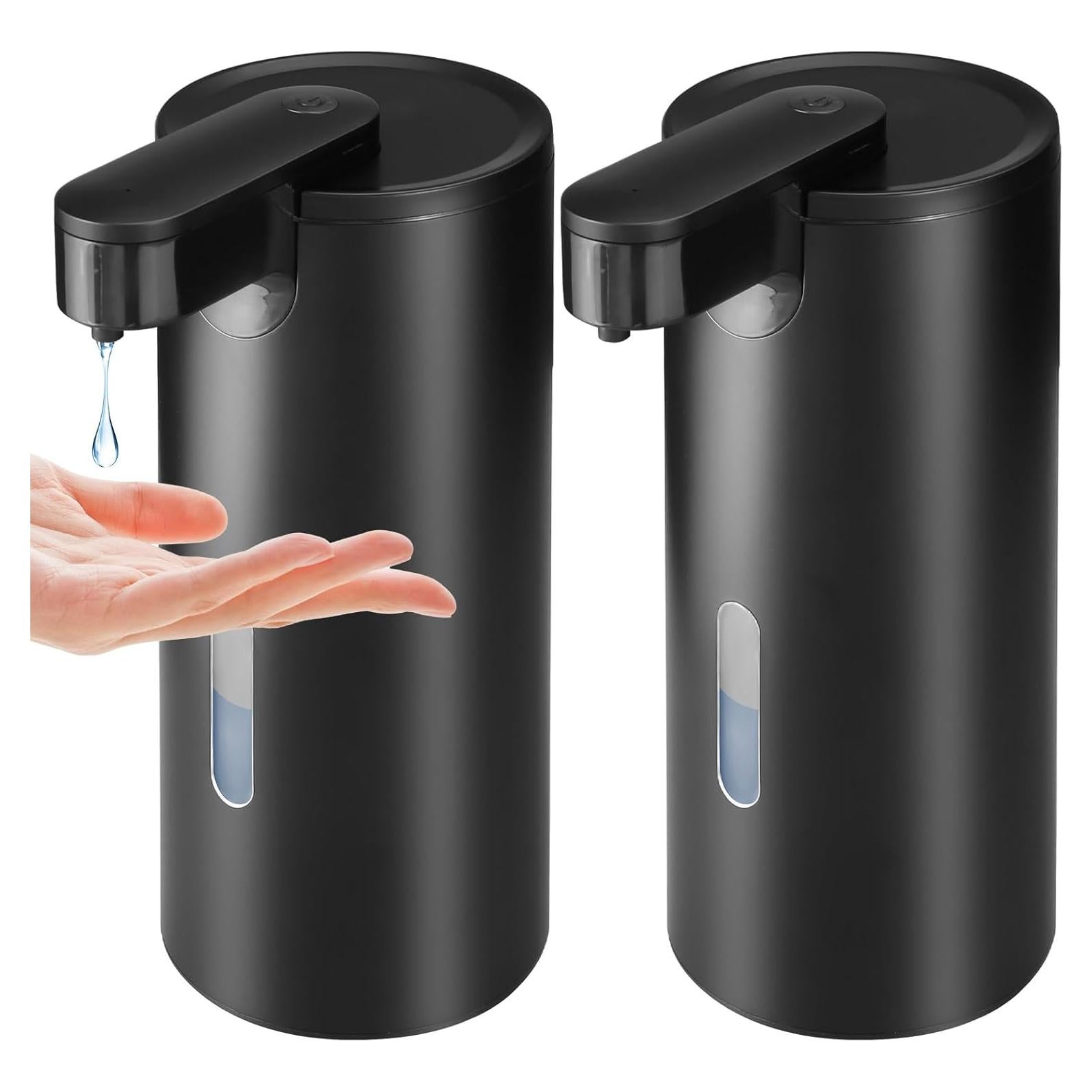 Dispensador Automático de Jabón VZZNN 340ml Acero Inoxidable Negro