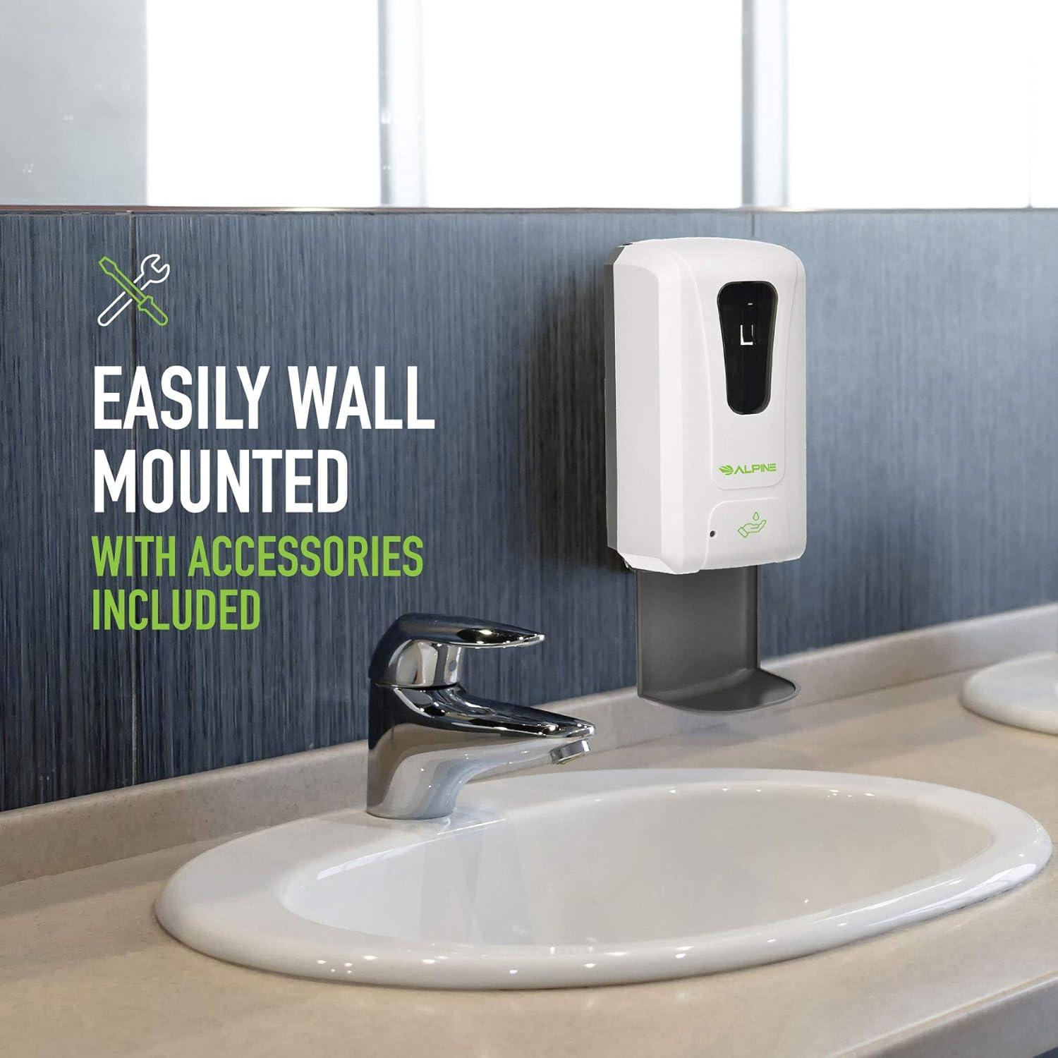 Dispensador Automático de Jabón Sin Contacto Alpine 1200ml Blanco