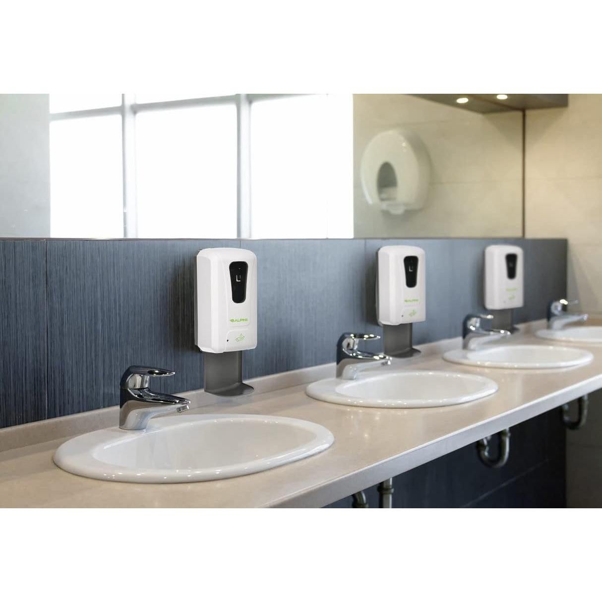 Dispensador Automático de Jabón Sin Contacto Alpine 1200ml Blanco