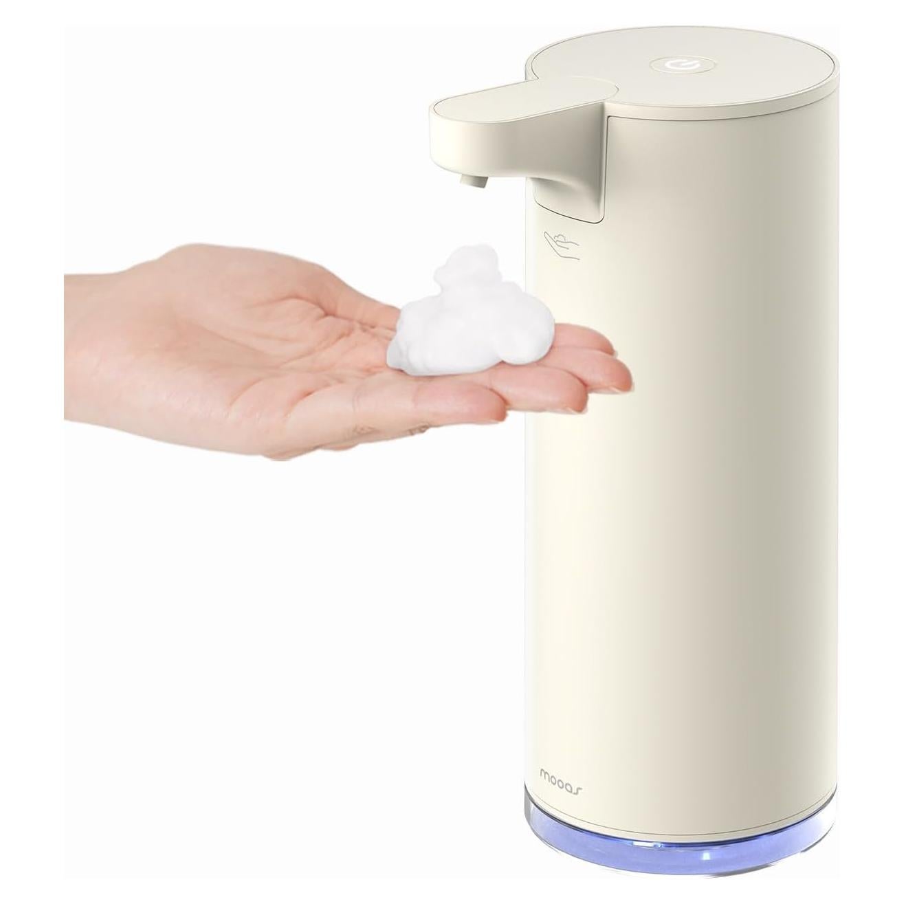 Dispensador Automático de Jabón Espumoso Mooas Marfil 277ml