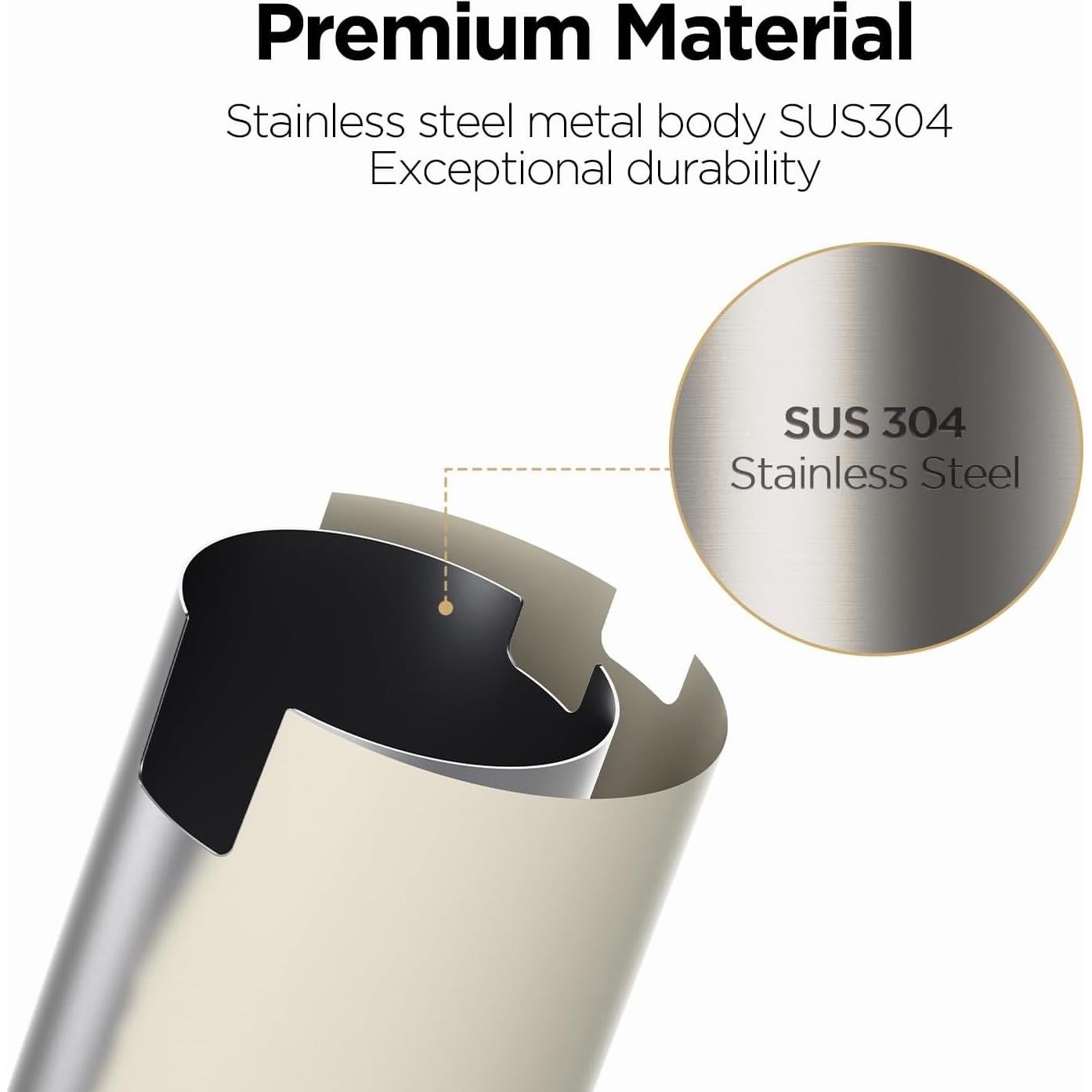 Dispensador Automático de Jabón Espumoso Mooas Marfil 277ml