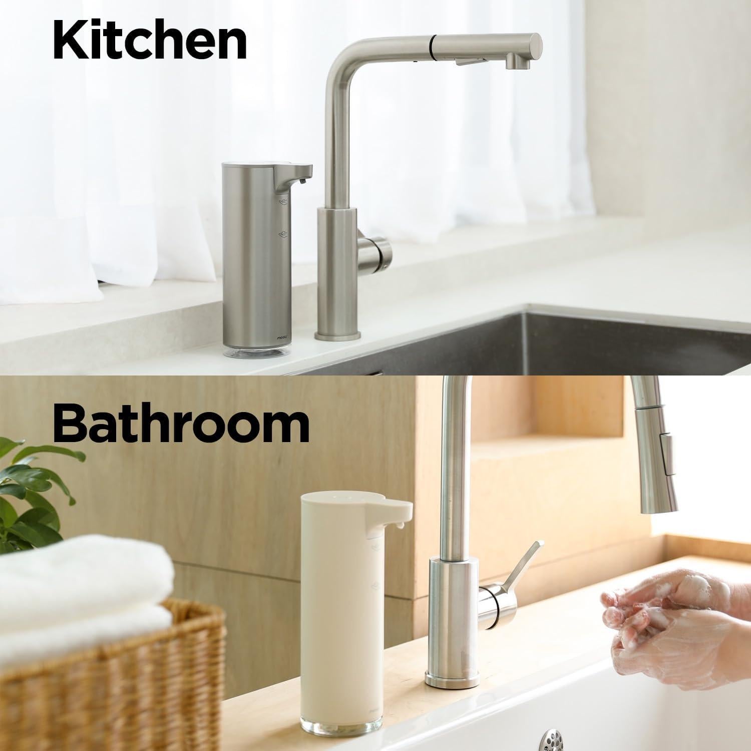 Dispensador Automático de Jabón Espumoso Mooas Marfil 277ml