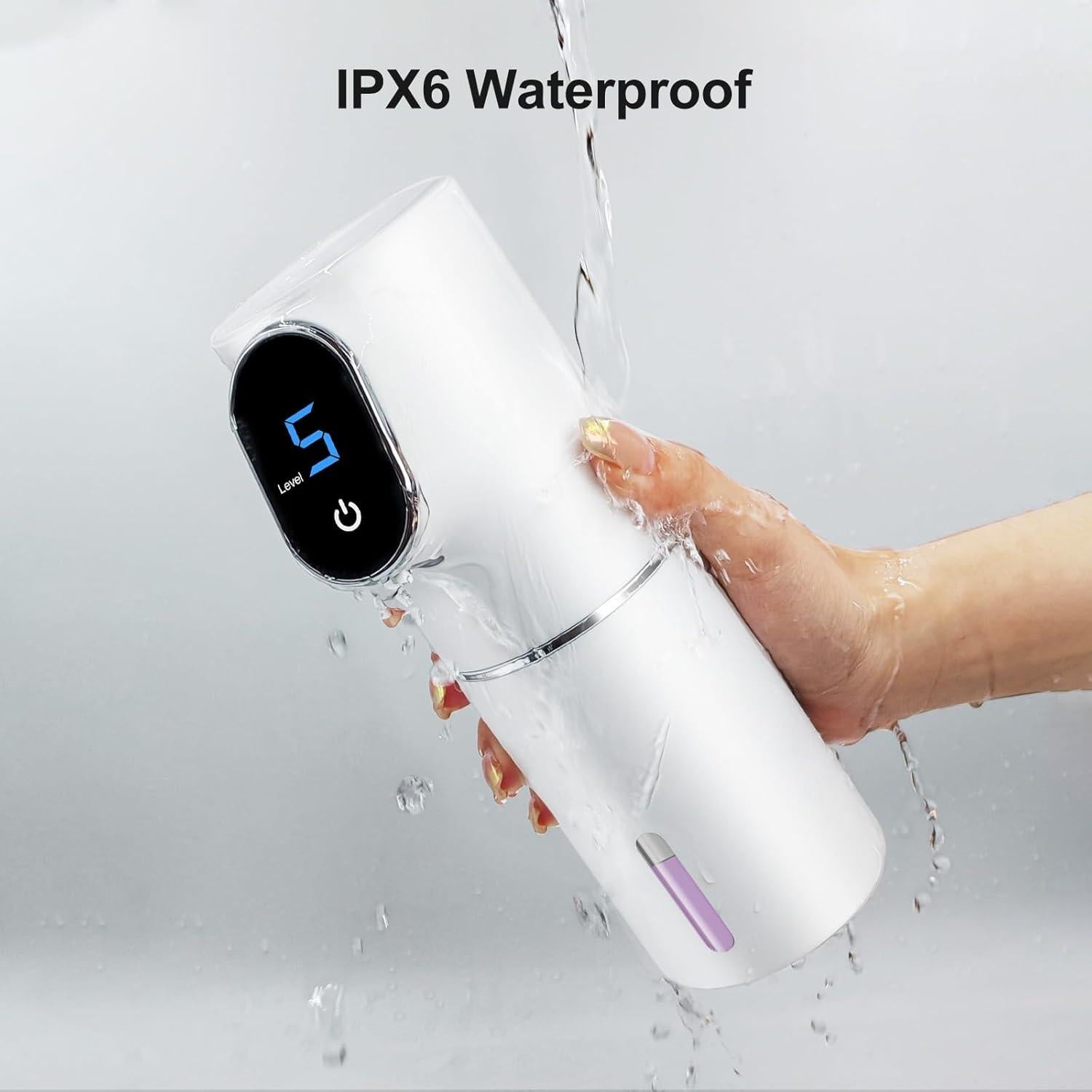 Dispensador de Jabón Automático Wladipw 320ml Blanco Recargable