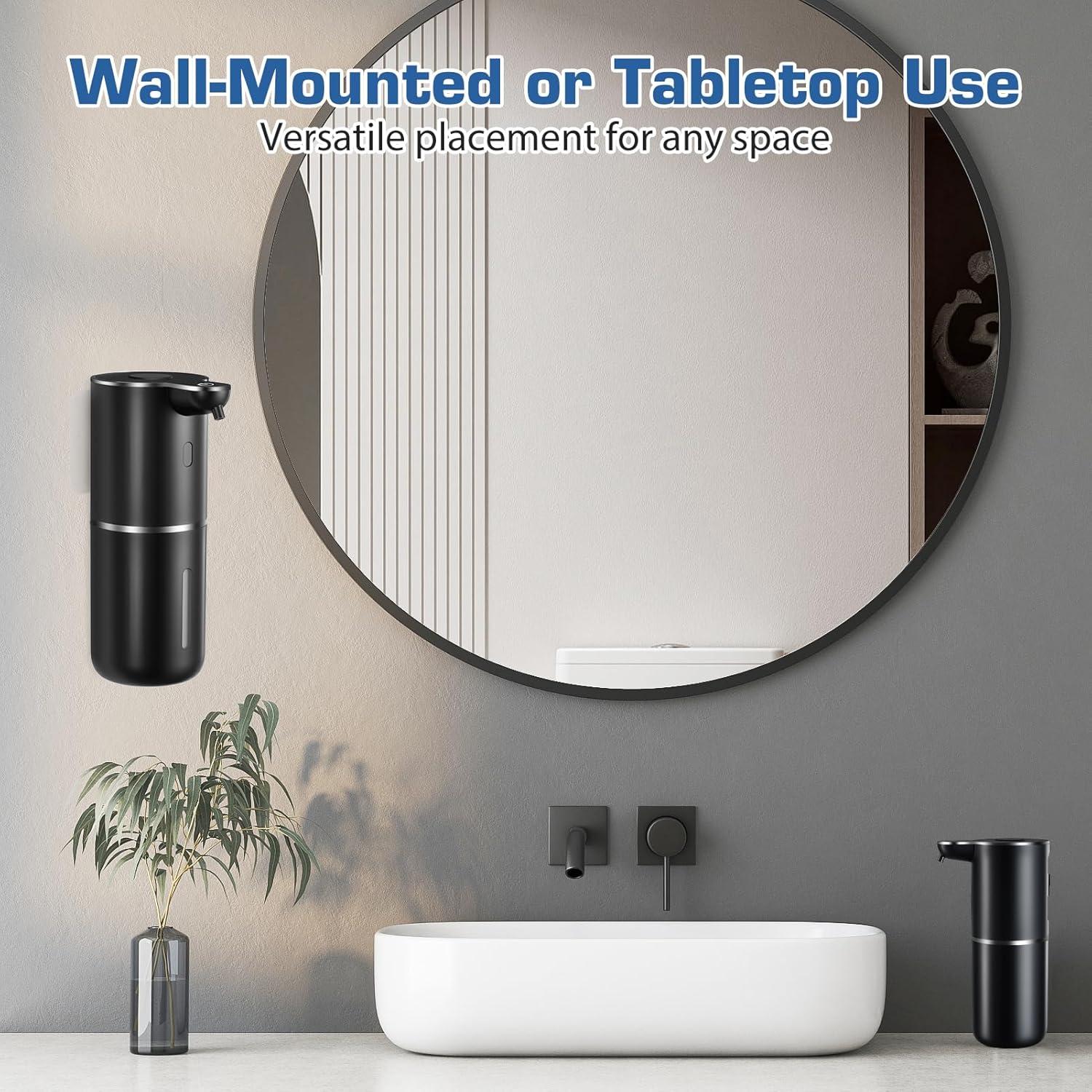 Dispensador Automático de Jabón Espumoso XINKORA 380ml Negro