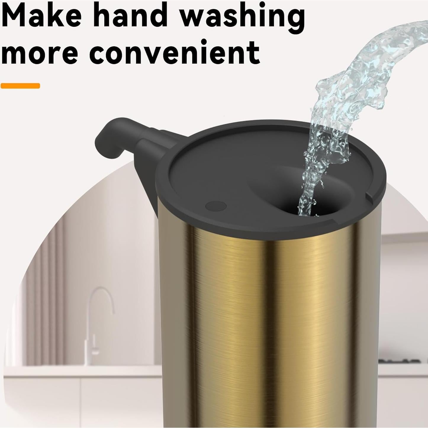 Dispensador Automático de Jabón Greatmay 350ml Acero Inoxidable