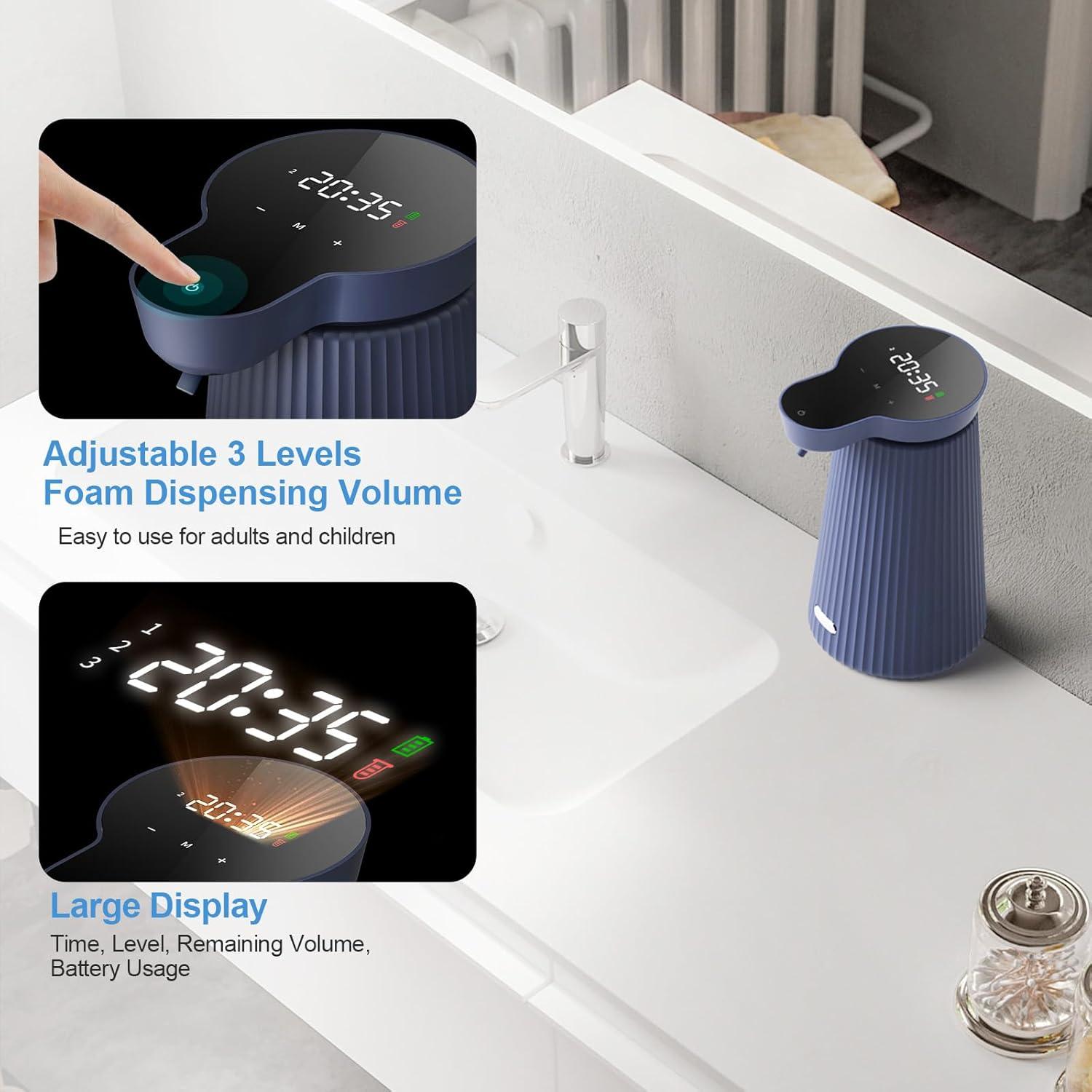 Dispensador Automático de Jabón Espumoso HYHome 500ml Azul