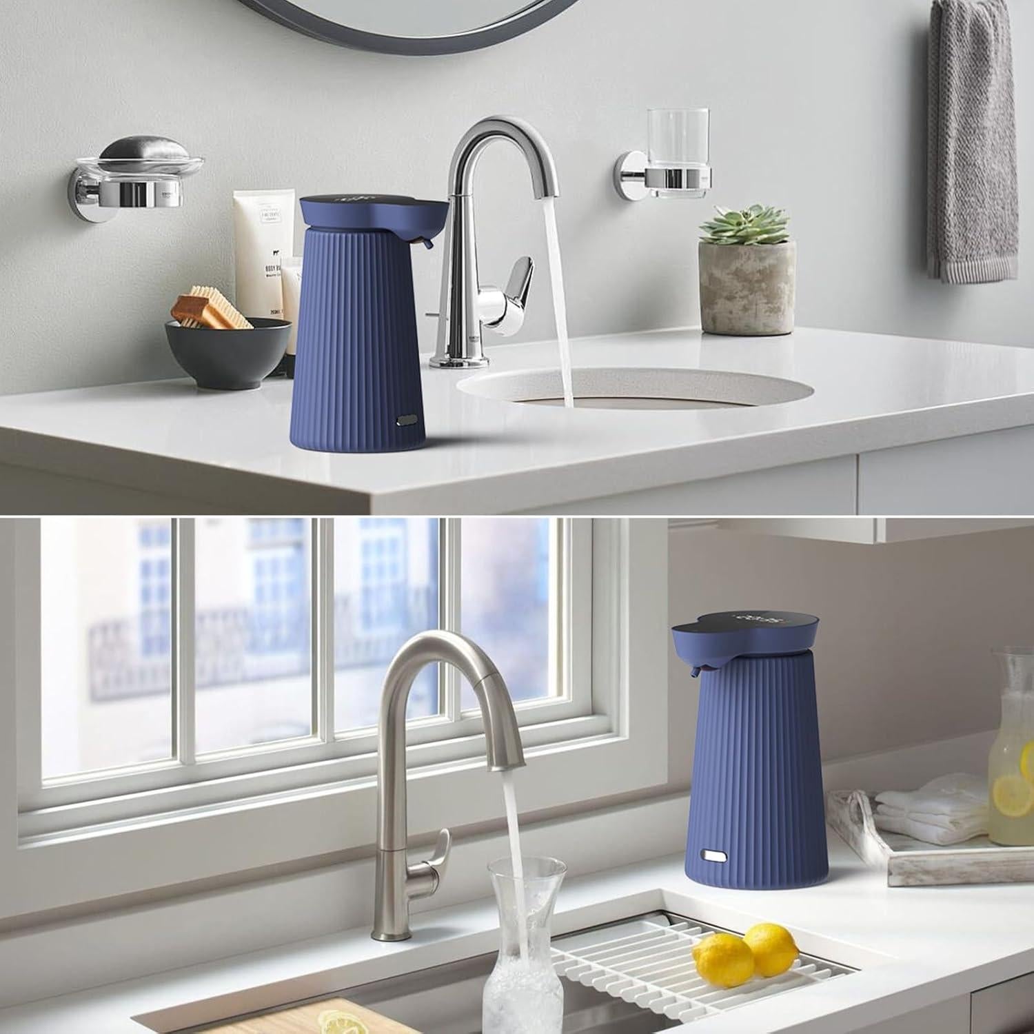 Dispensador Automático de Jabón Espumoso HYHome 500ml Azul