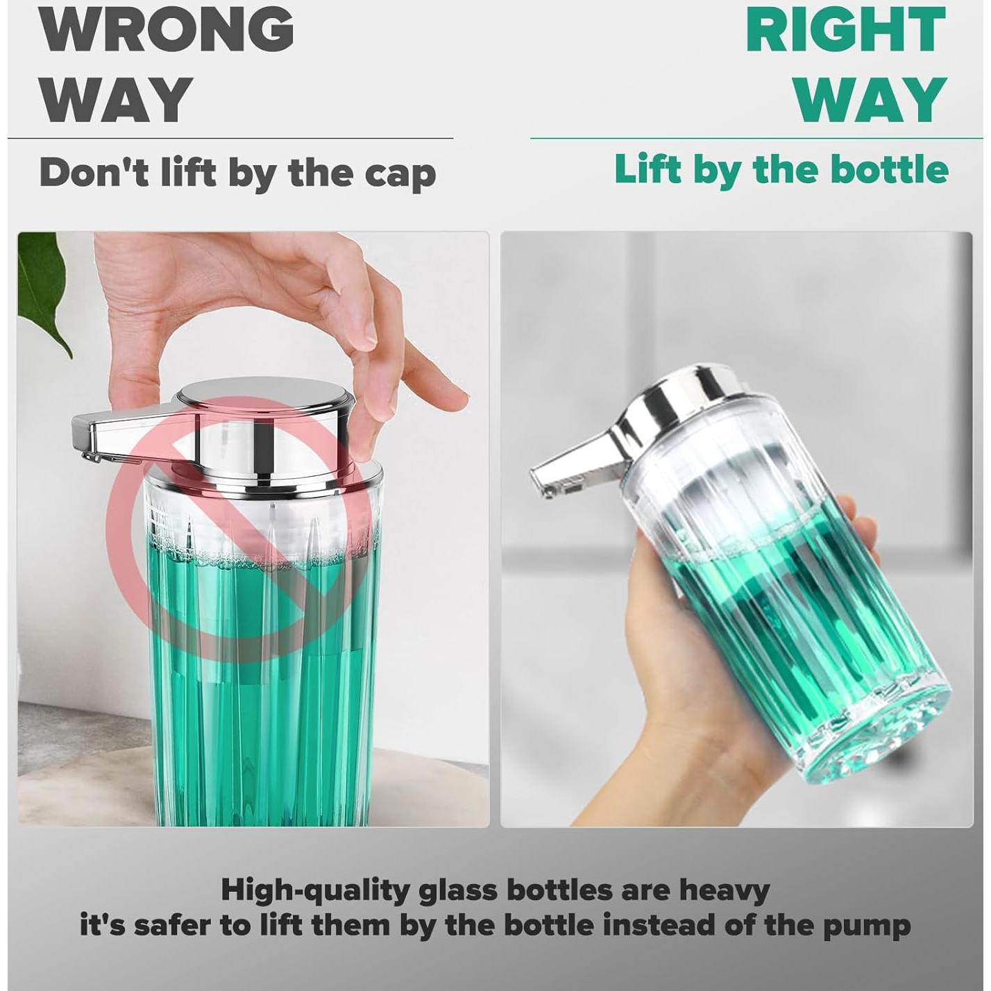 Dispensador Automático de Jabón Líquido Blancel 311 ml Vidrio