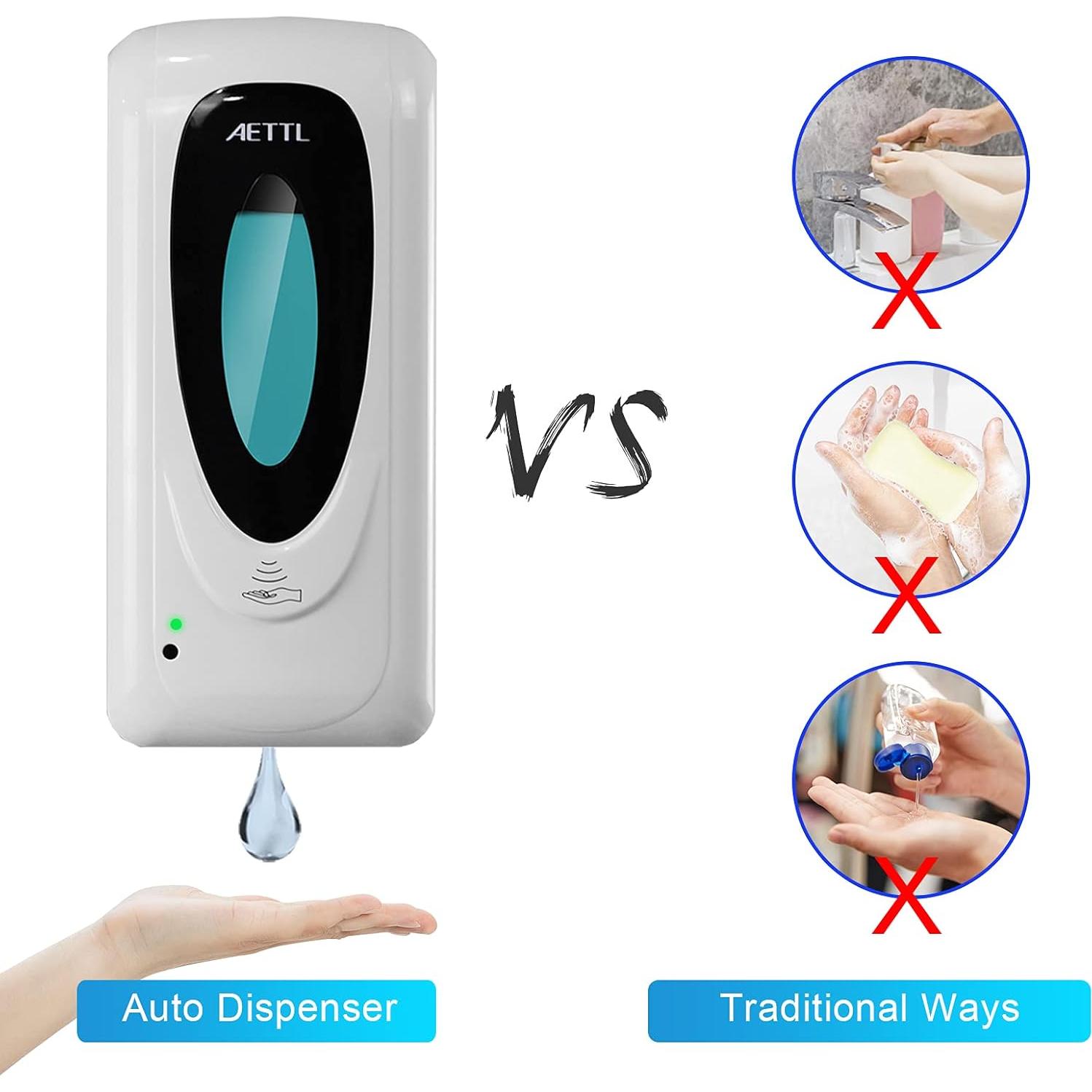 Dispensador de Jabón Espumoso Automático AETTL 1000ml Sin Contacto