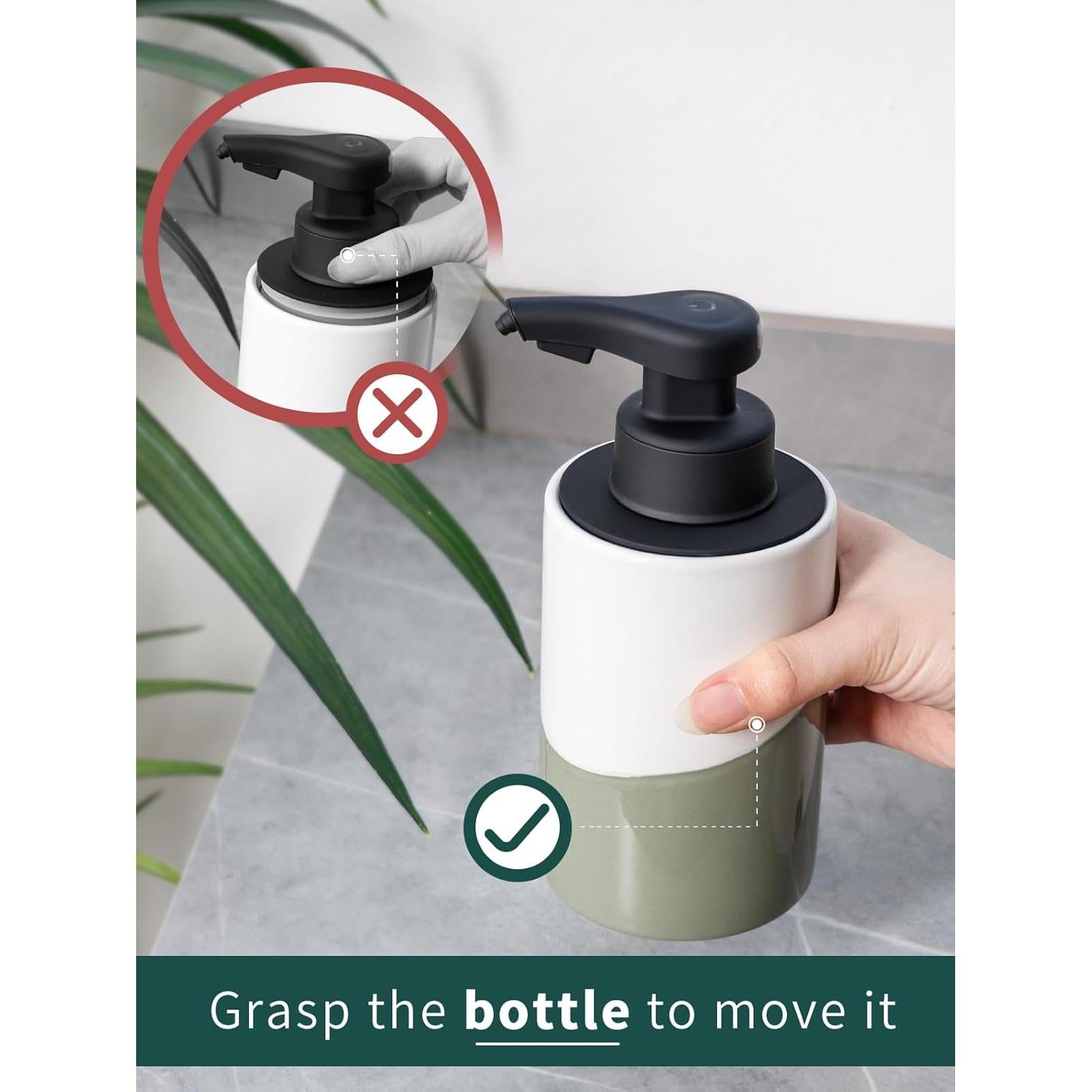 Dispensador Automático de Jabón BosilunLife Cerámico 300ml