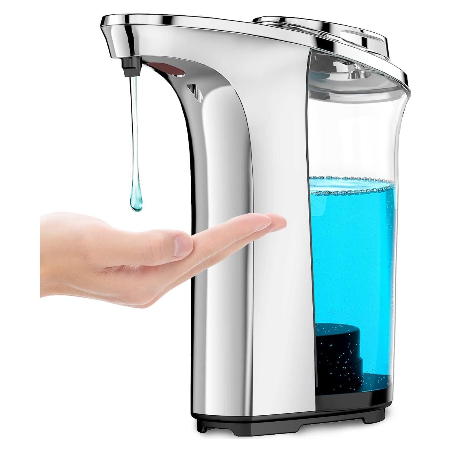 Dispensador Automático de Jabón Líquido FUNFOLLOW 500ml Plateado