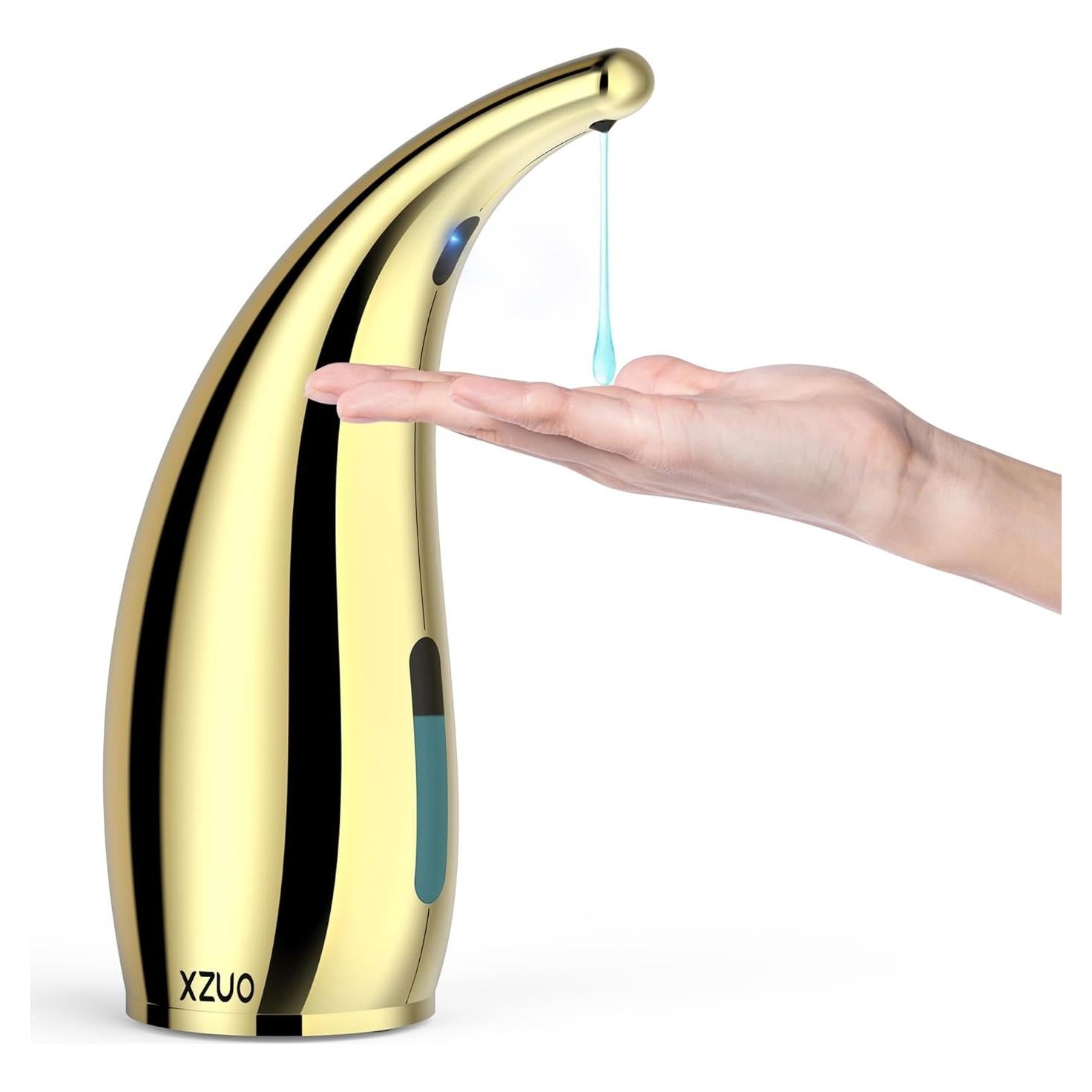 Dispensador Automático de Jabón XZUO Dorado - Sin Contacto, 4 Niveles