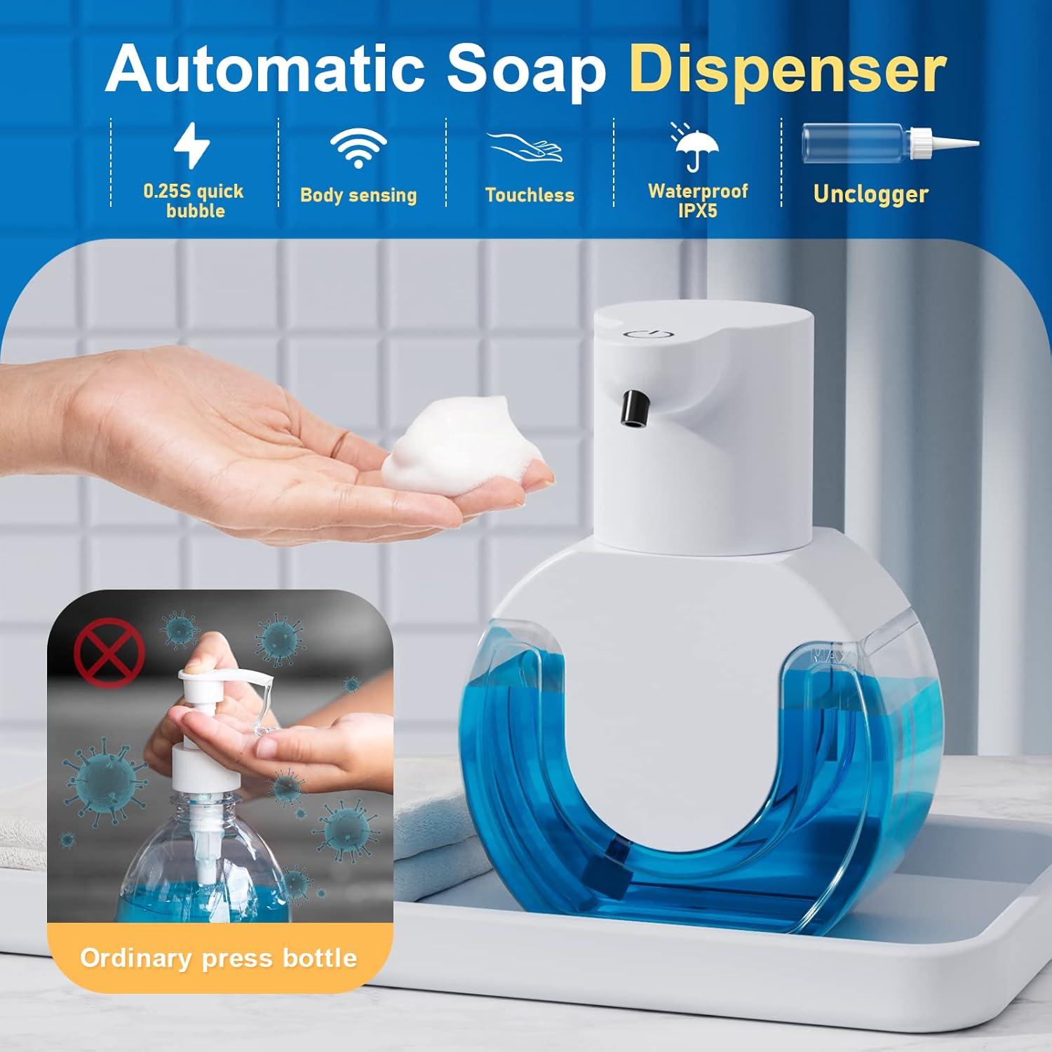 Dispensador Automático de Jabón Amyzavls 420ml Sensor Infrarrojo