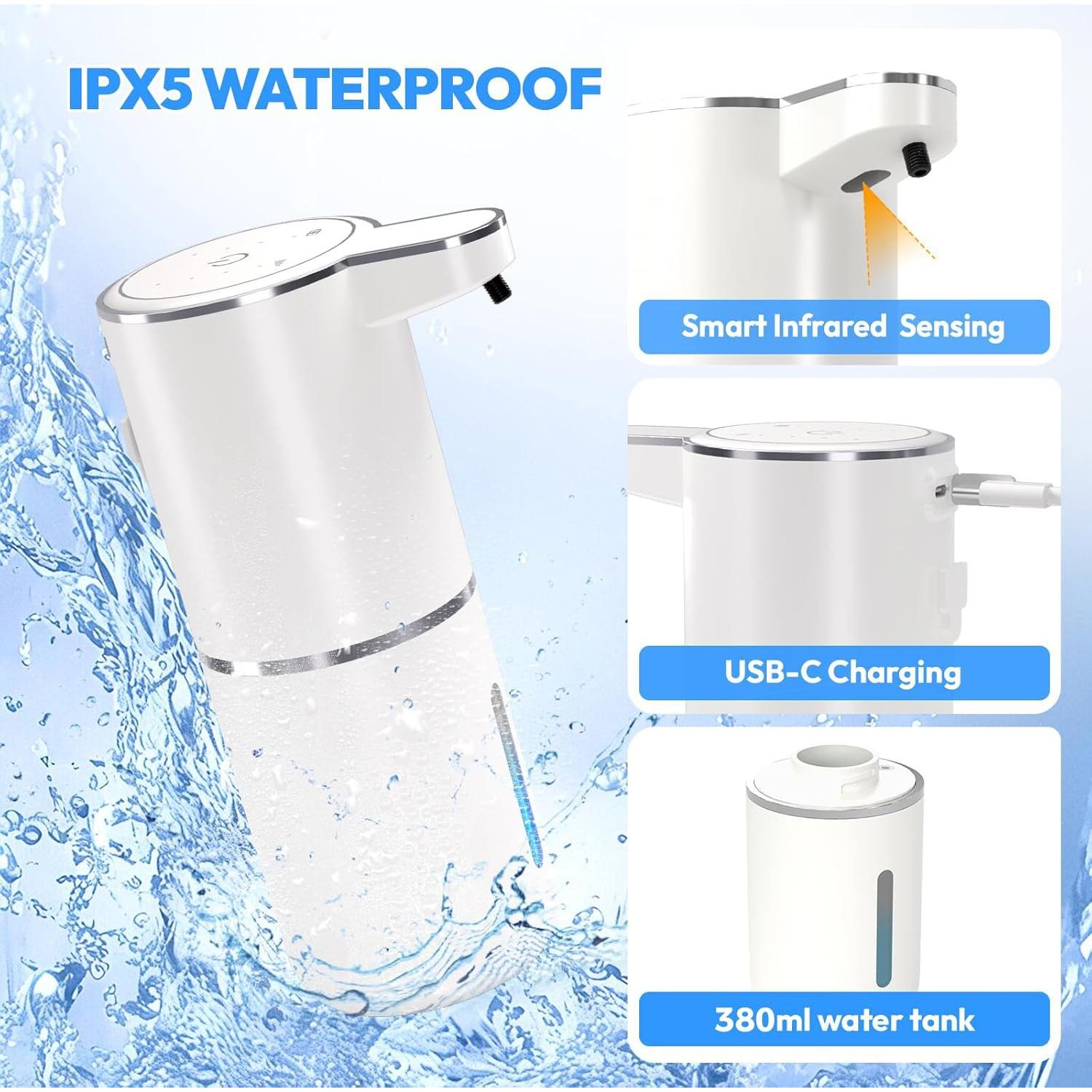 Paquete de 2 dispensadores automáticos de jabón espumoso MTYGK 400ml