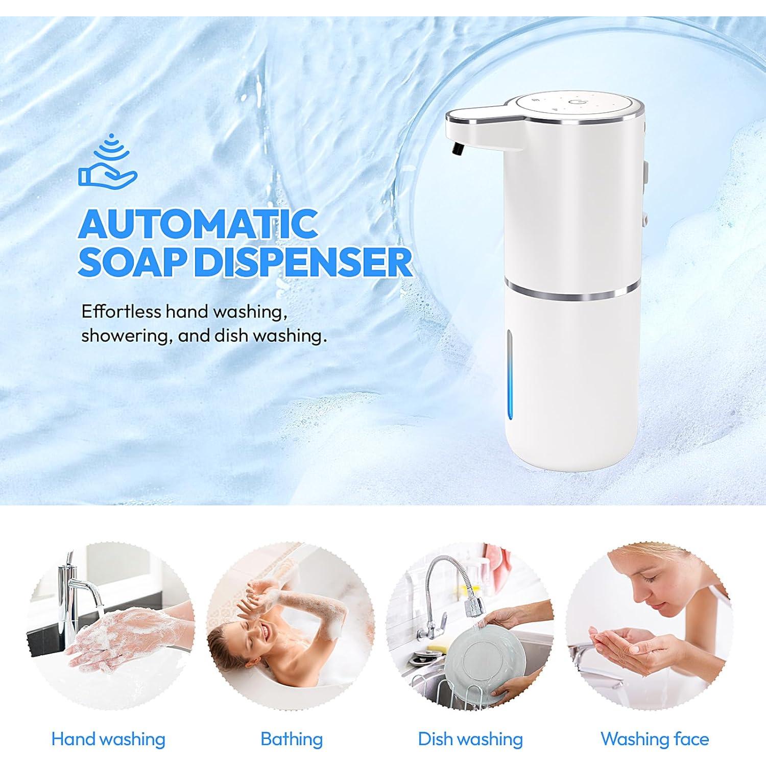 Paquete de 2 dispensadores automáticos de jabón espumoso MTYGK 400ml