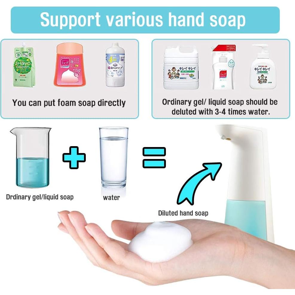 Dispensador de Jabón Espumoso Automático LAOPAO Azul 413ml