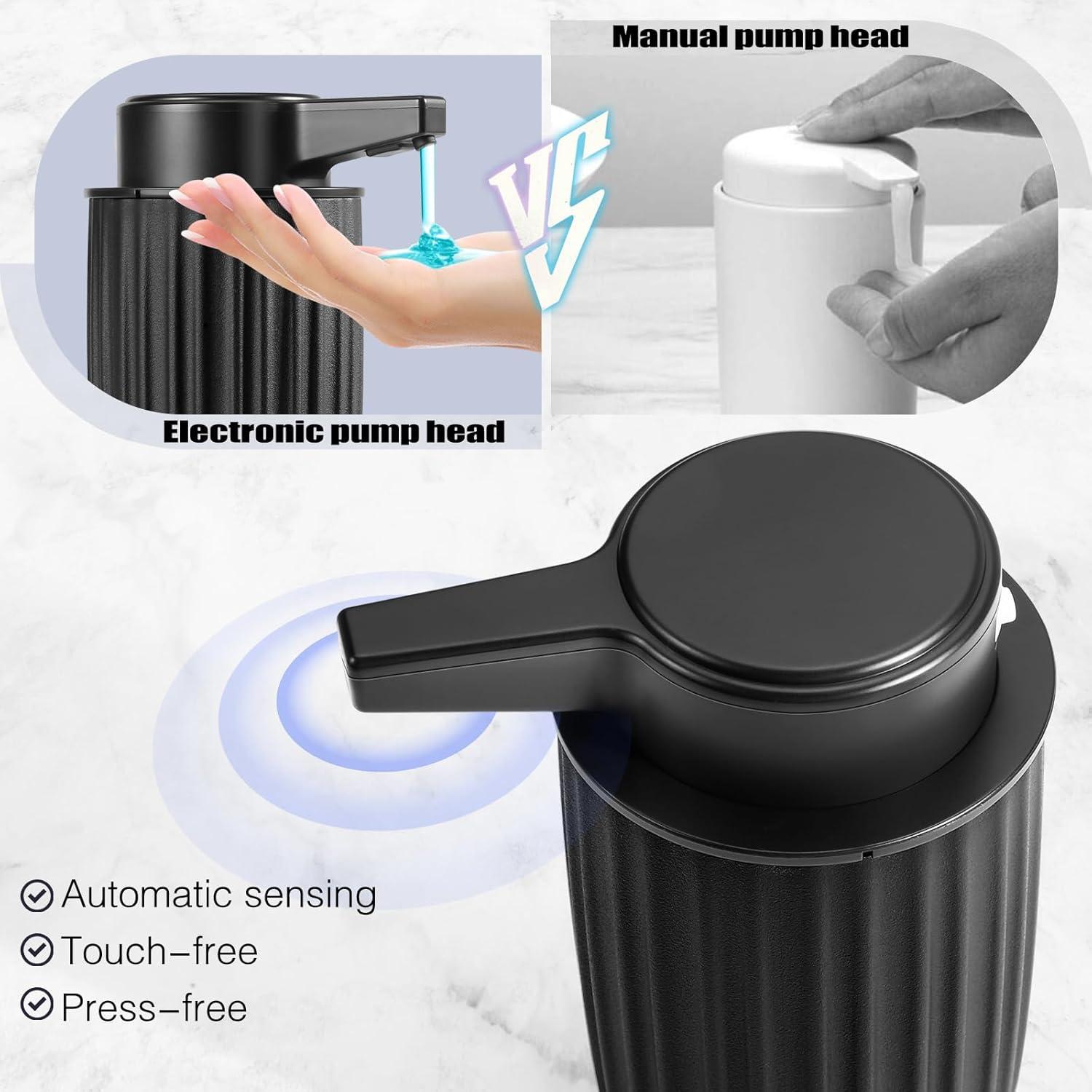 Dispensador Automático de Jabón Blancel 250ml Negro Recargable