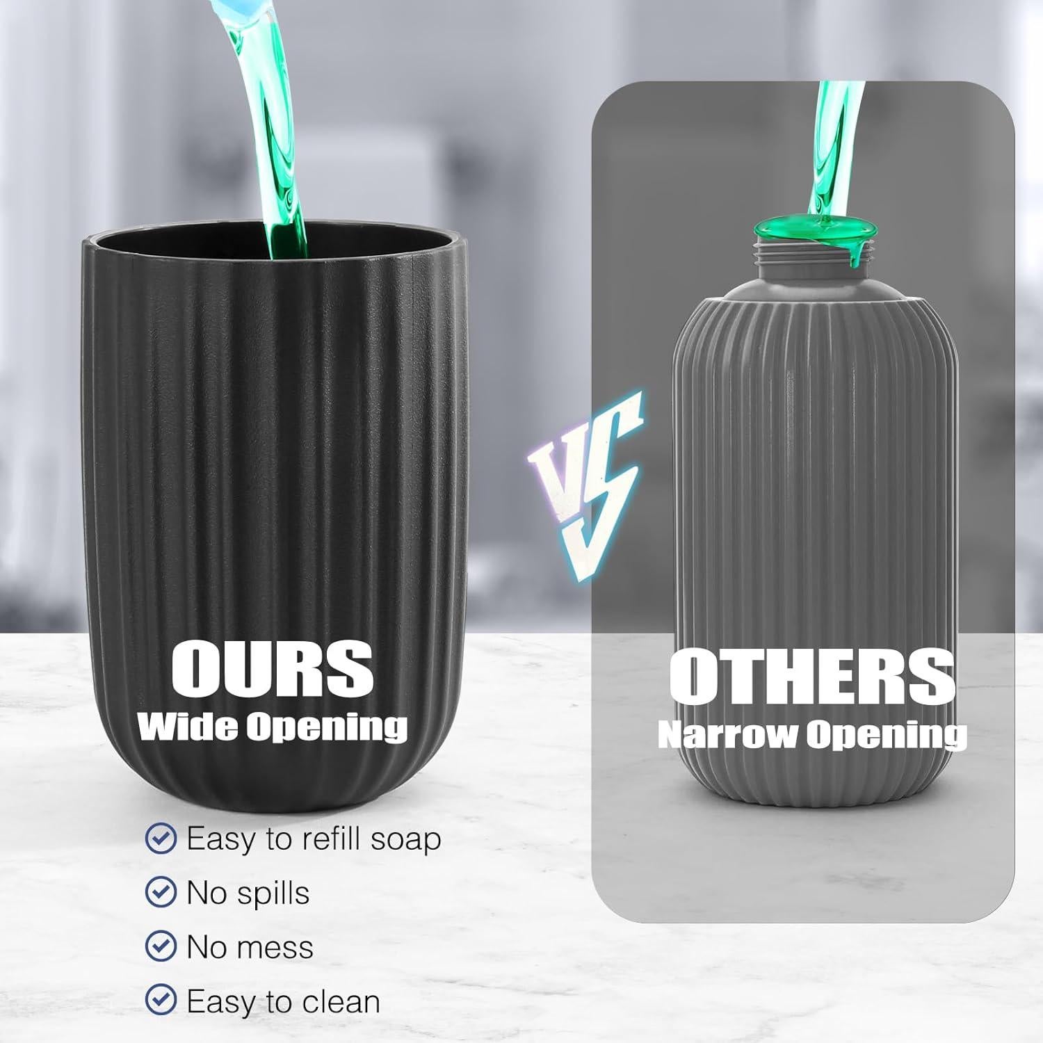 Dispensador Automático de Jabón Blancel 250ml Negro Recargable