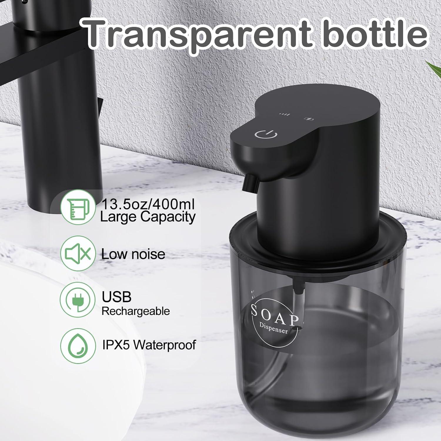 Dispensador de Jabón Espumoso Automático Josnown 400ml Negro