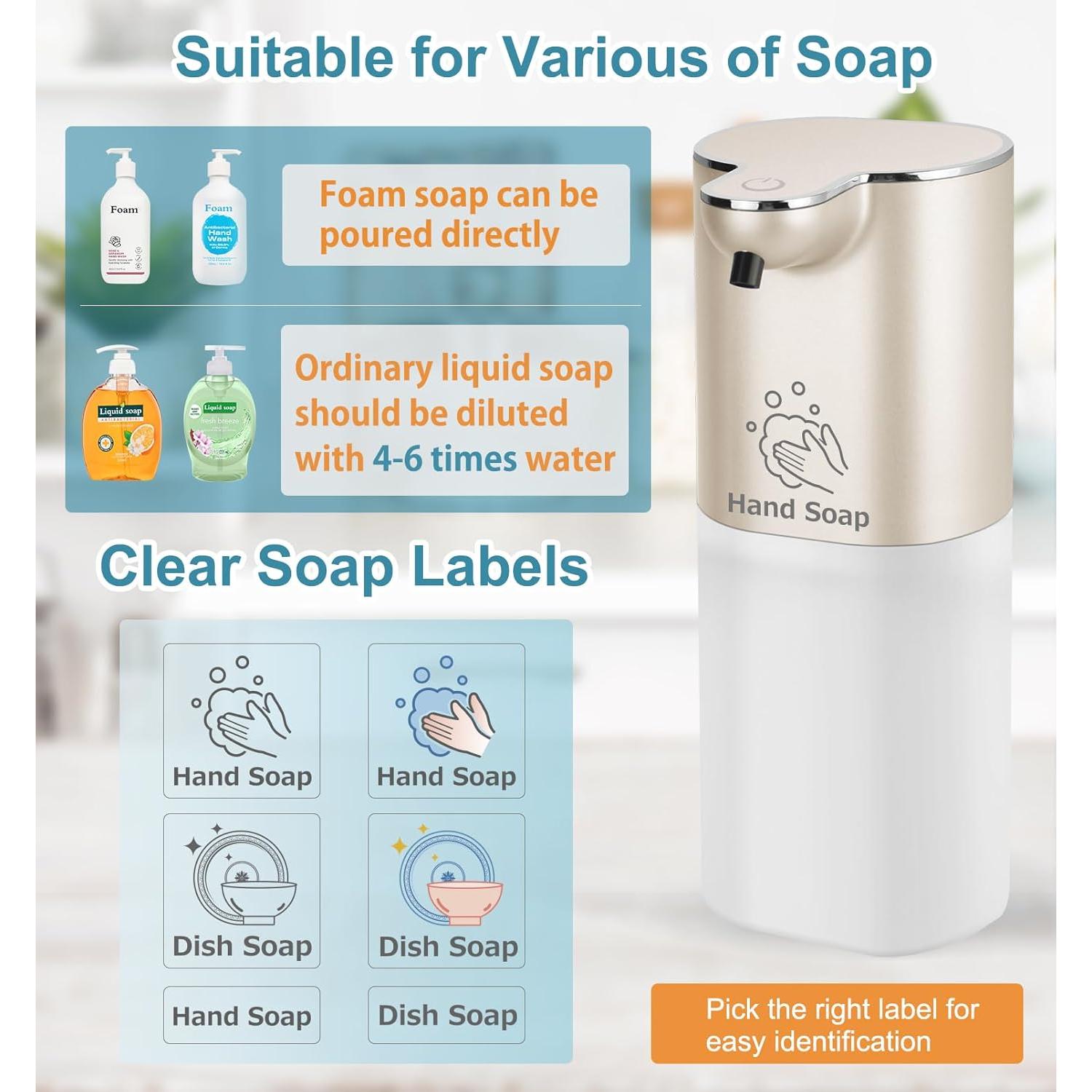 Dispensador Automático de Jabón Espumoso Cheftick 400ml