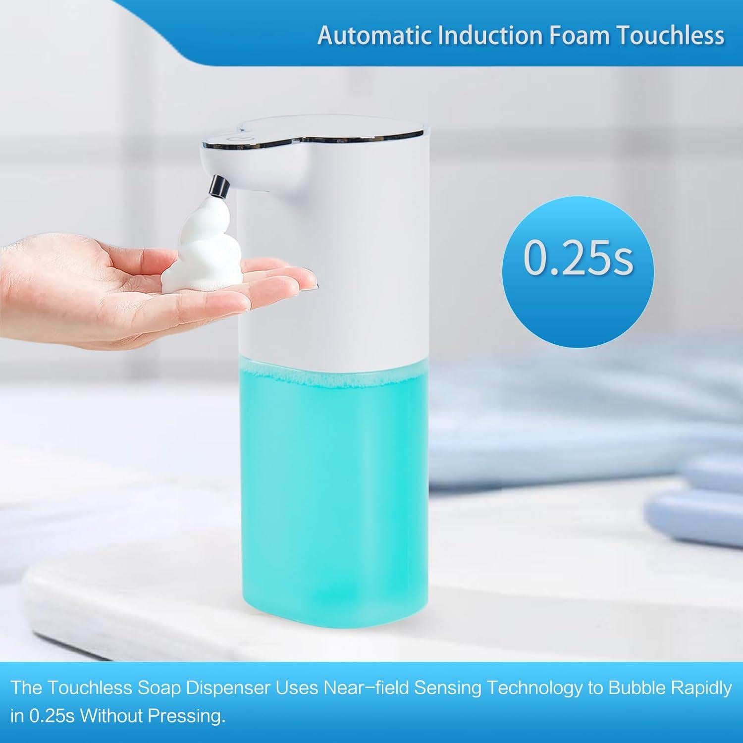 Dispensador de Jabón Espumoso Automático Wisekoti P9 Blanco