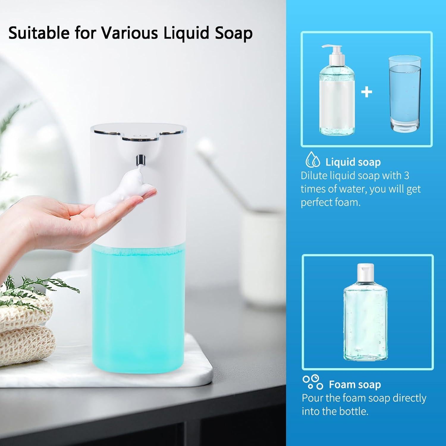 Dispensador de Jabón Espumoso Automático Wisekoti P9 Blanco