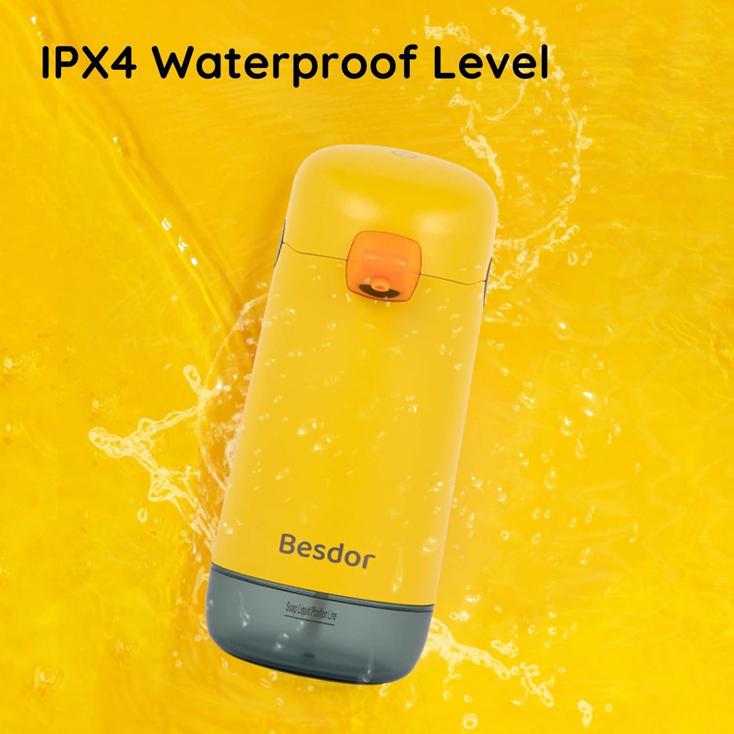 Dispensador Automático de Jabón Espumoso Besdor Pato Amarillo