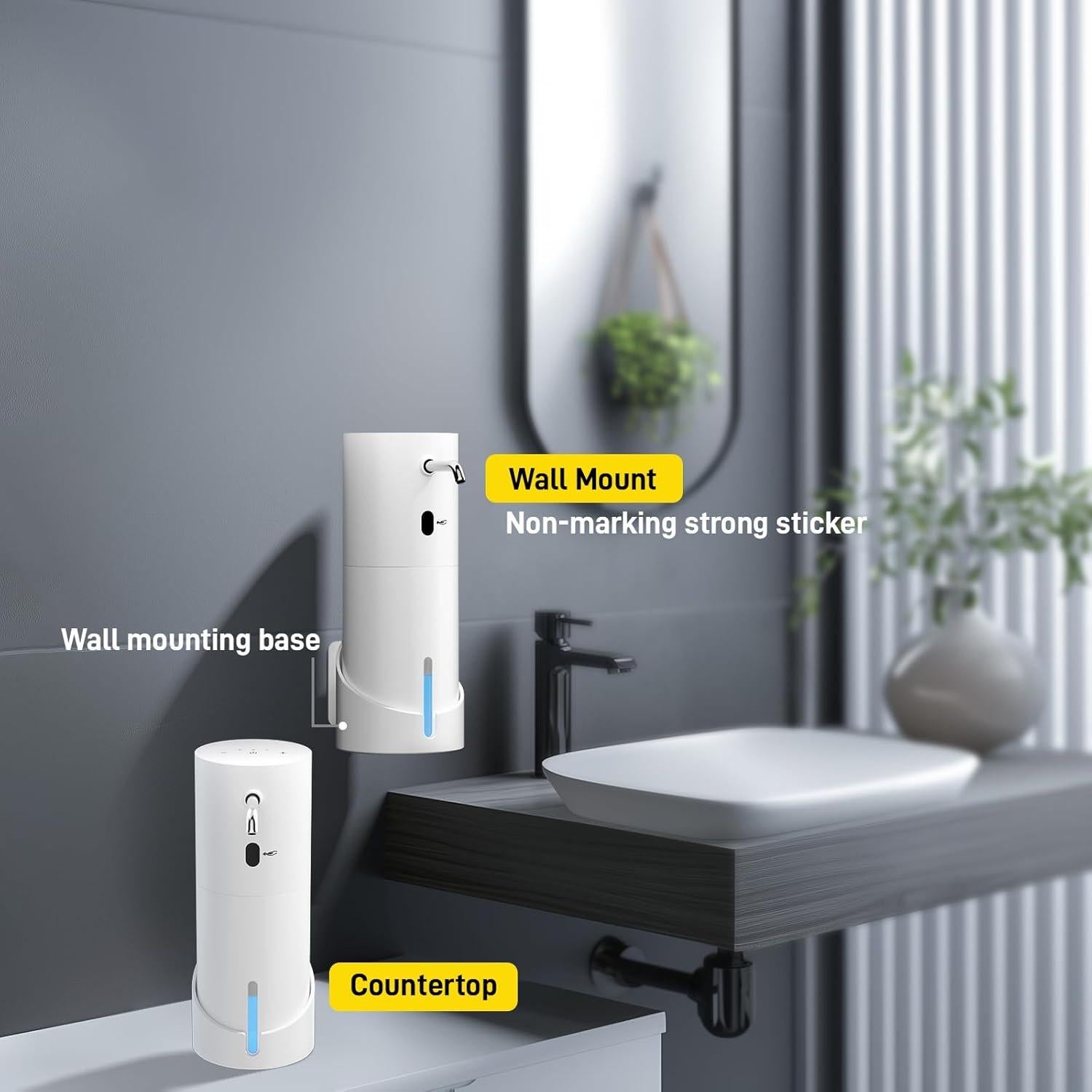 Dispensador de Jabón Automático WRISIN 450 ml, Sin Contacto