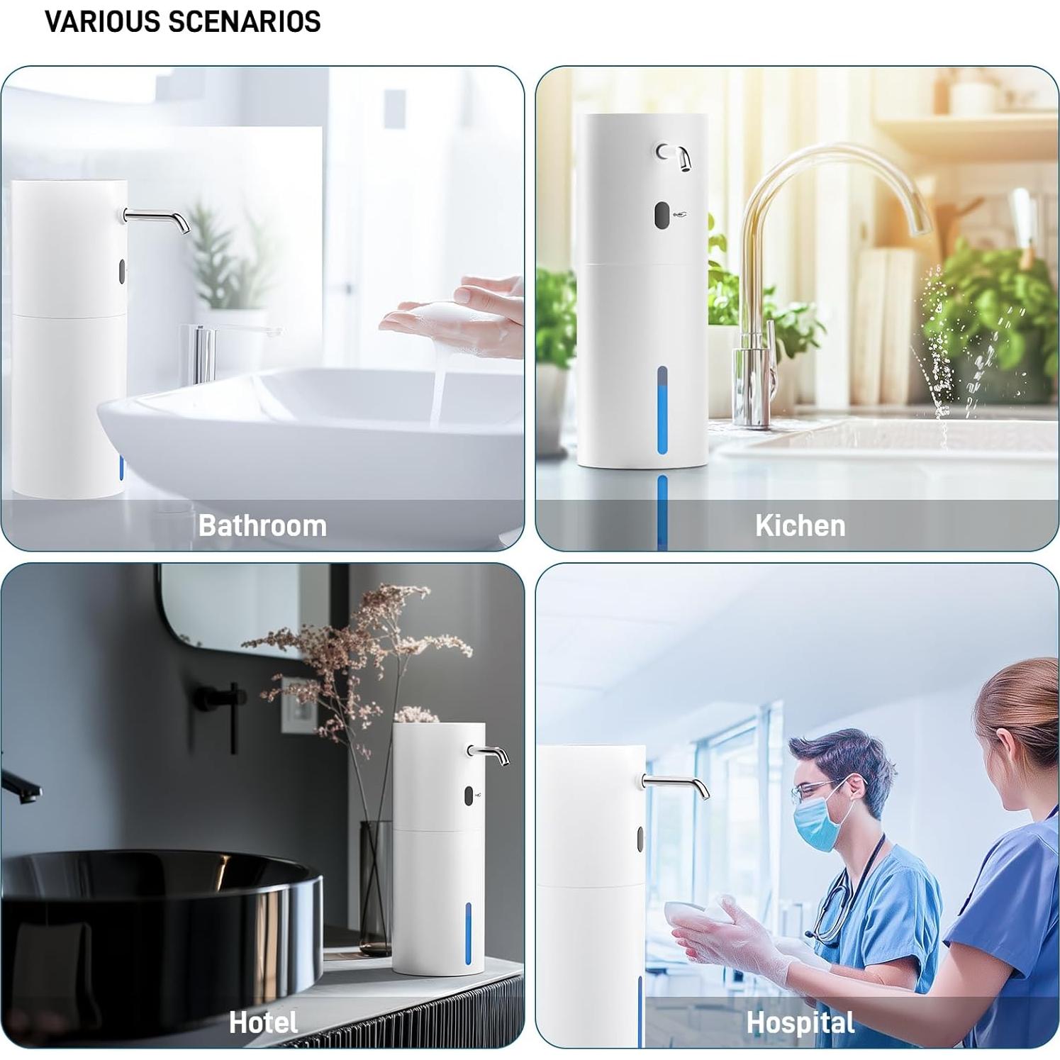 Dispensador de Jabón Automático WRISIN 450 ml, Sin Contacto