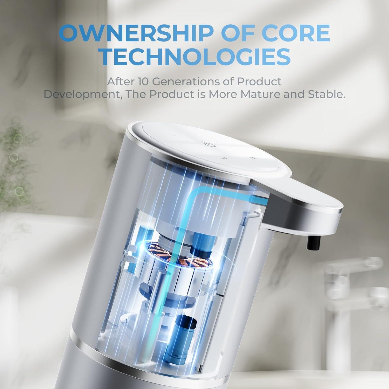 Dispensador Automático de Jabón Espumoso Wisekoti P11 Gris