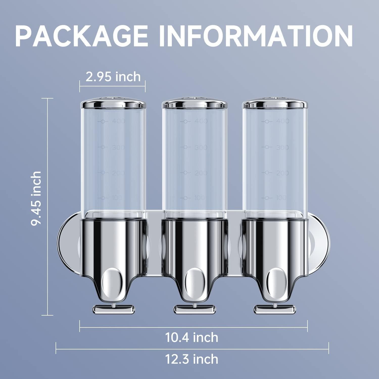 Dispensador de Ducha 3 en 1 YIAOZ Incoloro 500 ml Triple