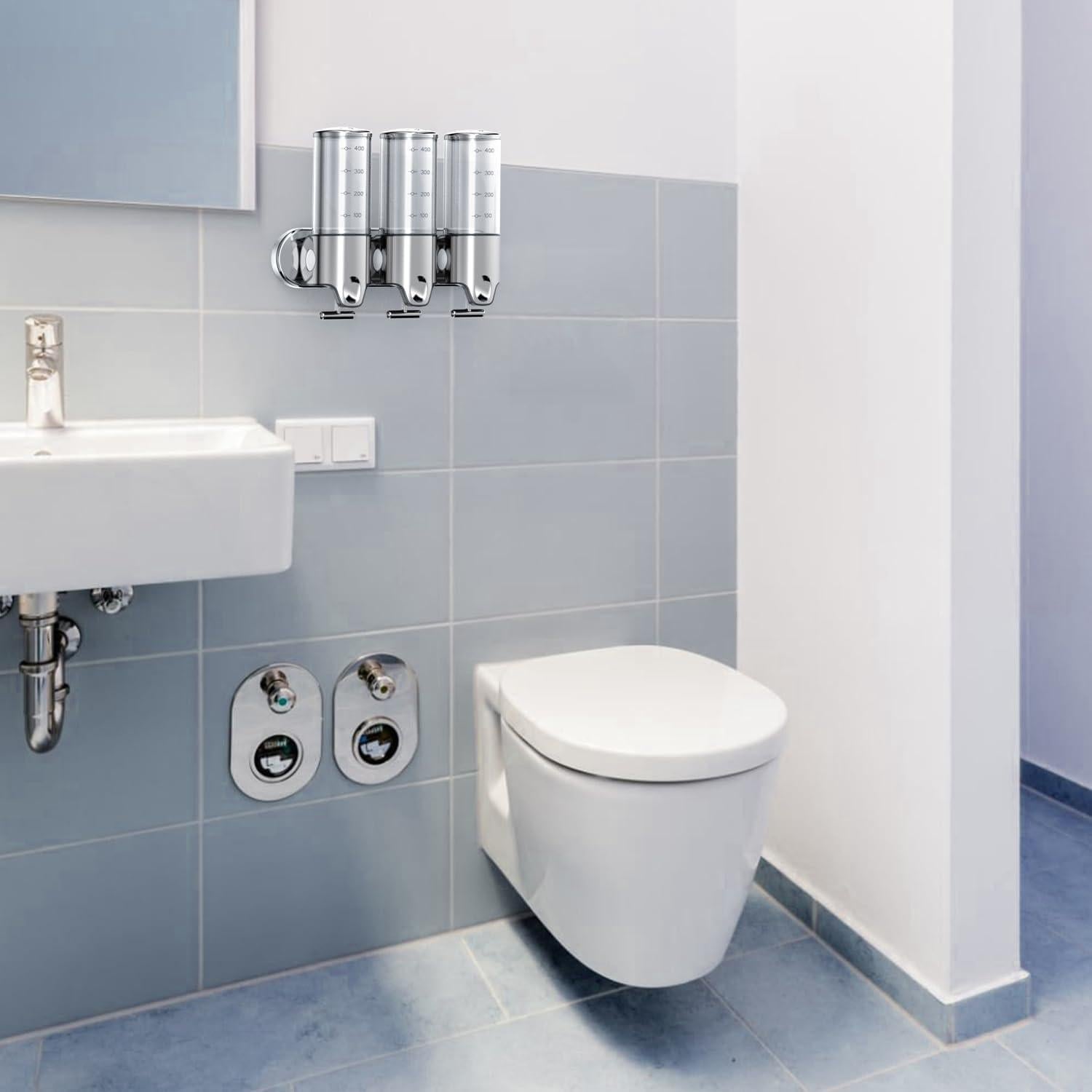 Dispensador de Ducha 3 en 1 YIAOZ Incoloro 500 ml Triple