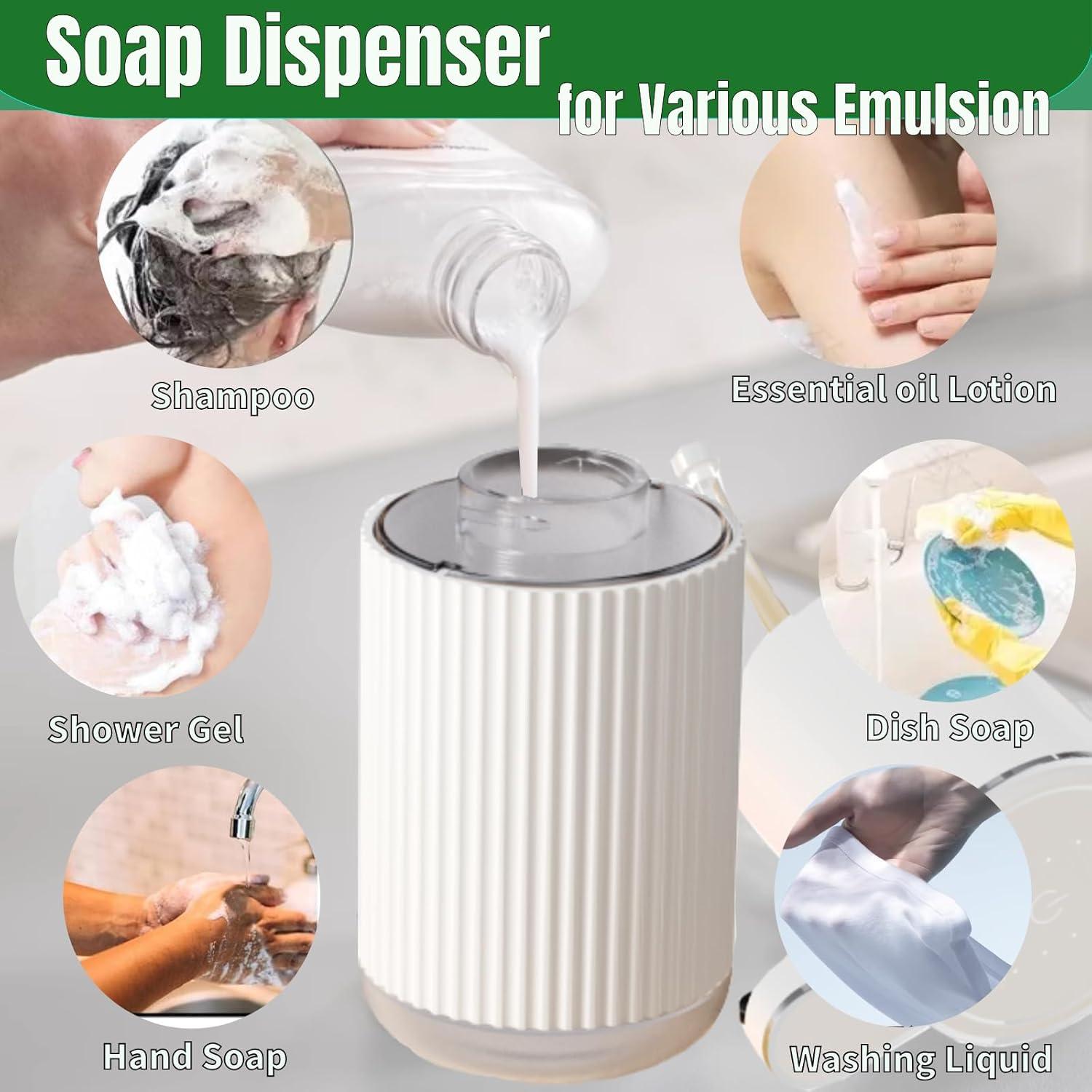 Dispensador Automático de Jabón Fiecco Blanco 385ml Sin Contacto
