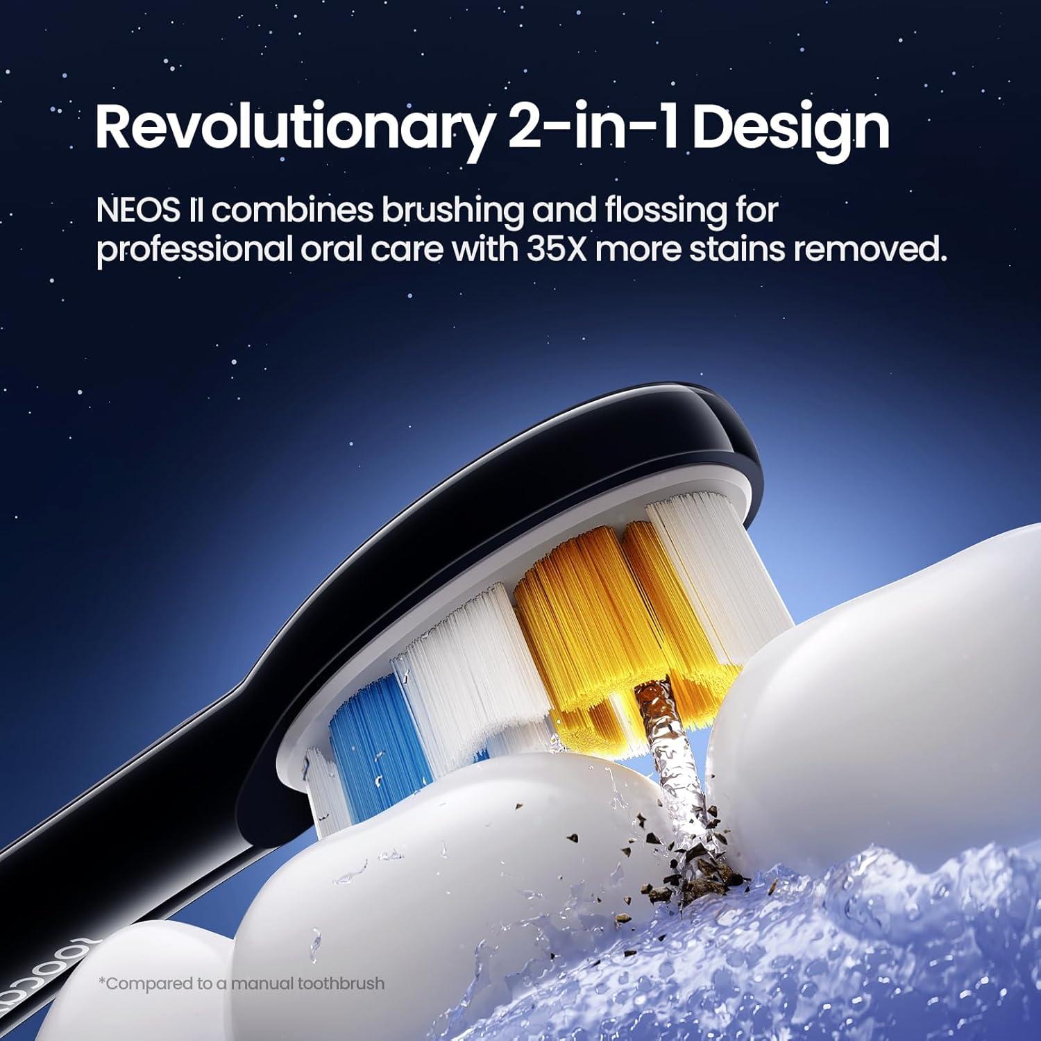 Cepillo de Dientes Eléctrico Soocas NEOS II con Irrigador 2 en 1