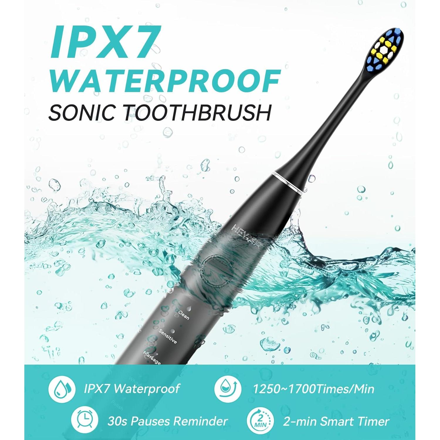 Combo Irrigador Dental y Cepillo Eléctrico HEXAYA 600ml 10 Modos