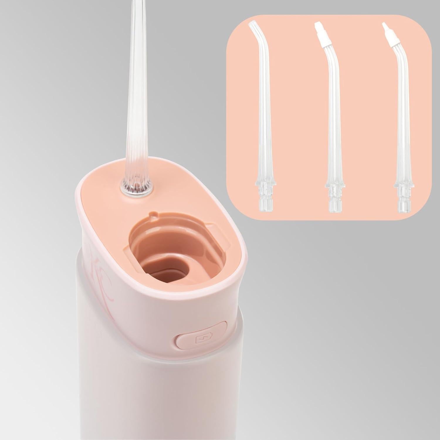 Hilo Dental Portátil con Agua KC Adour - Rosa, 4 Modos, 180ml