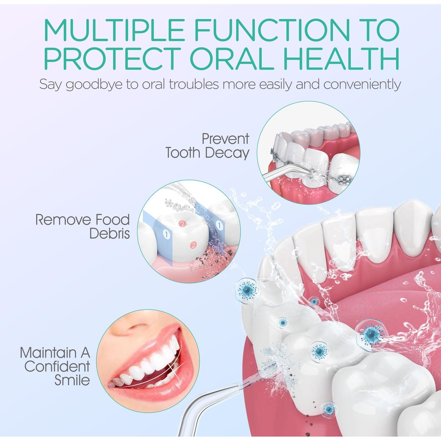 Irrigador Dental Portátil VOYOR-HEALTH WF510 Plata IPX7