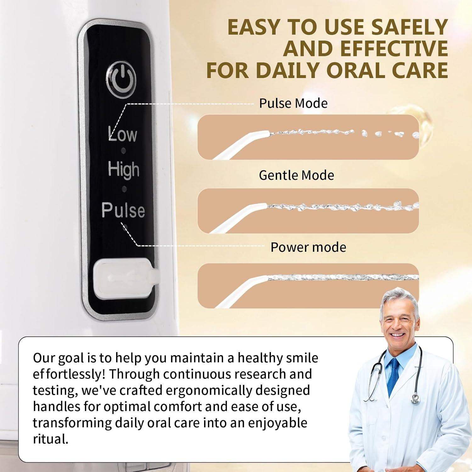 Irrigador Dental Portátil EcoBioEco YXQ723 Recargable IPX7