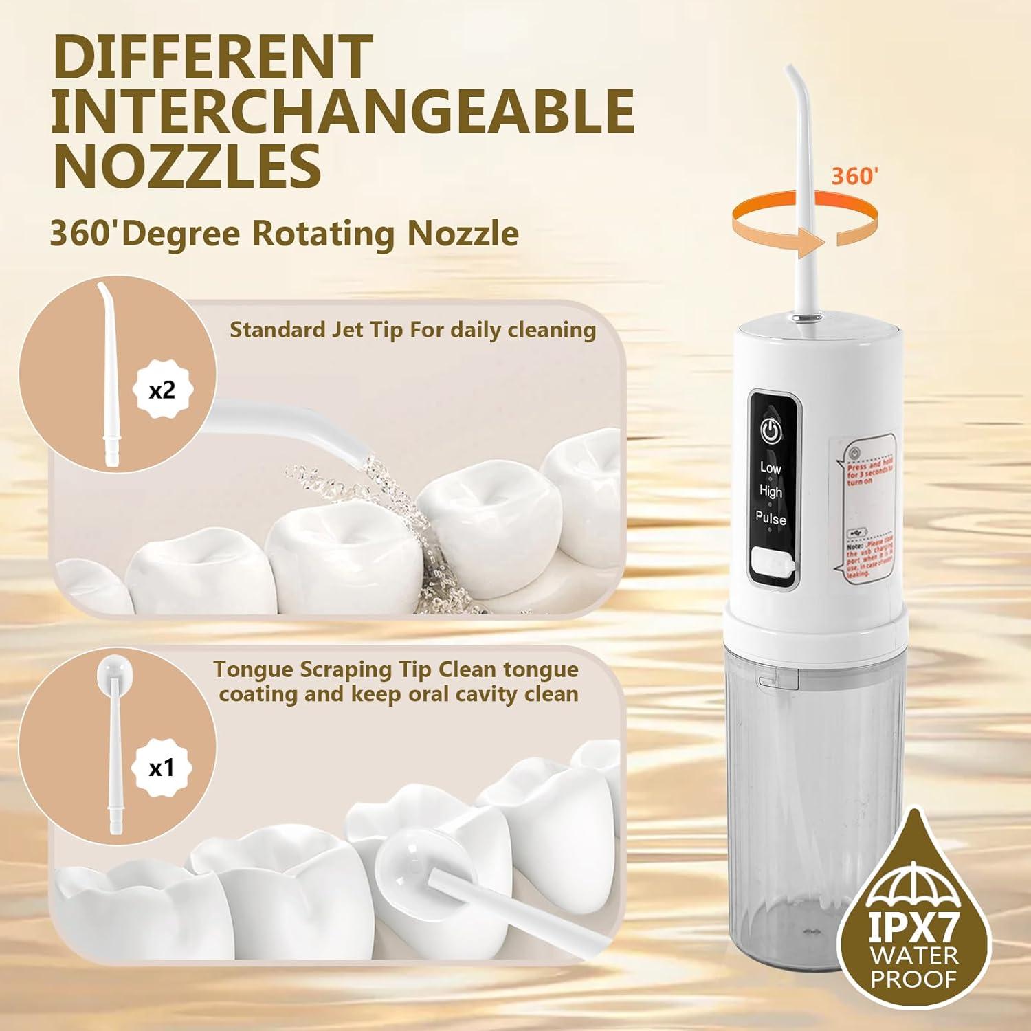 Irrigador Dental Portátil EcoBioEco YXQ723 Recargable IPX7