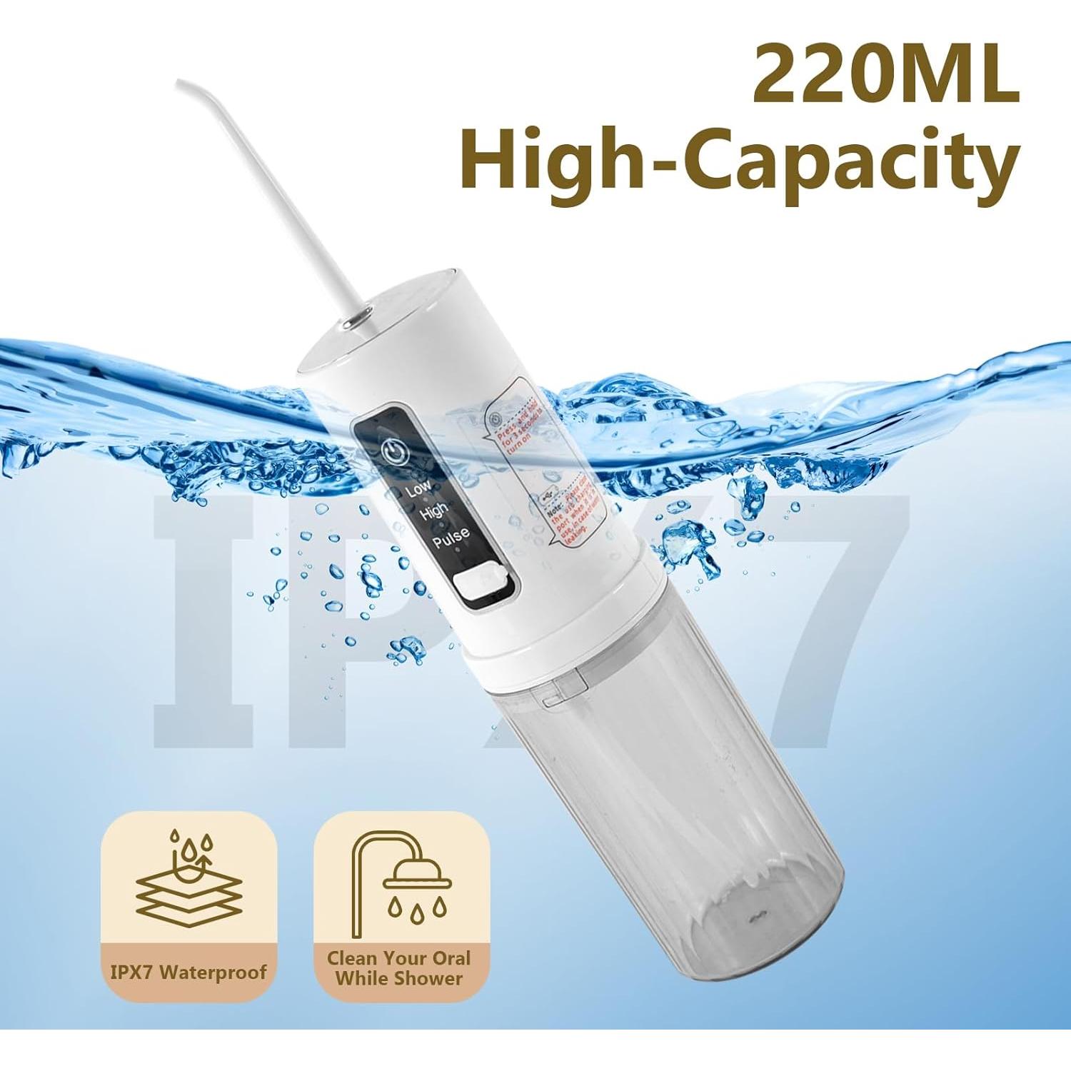 Irrigador Dental Portátil EcoBioEco YXQ723 Recargable IPX7