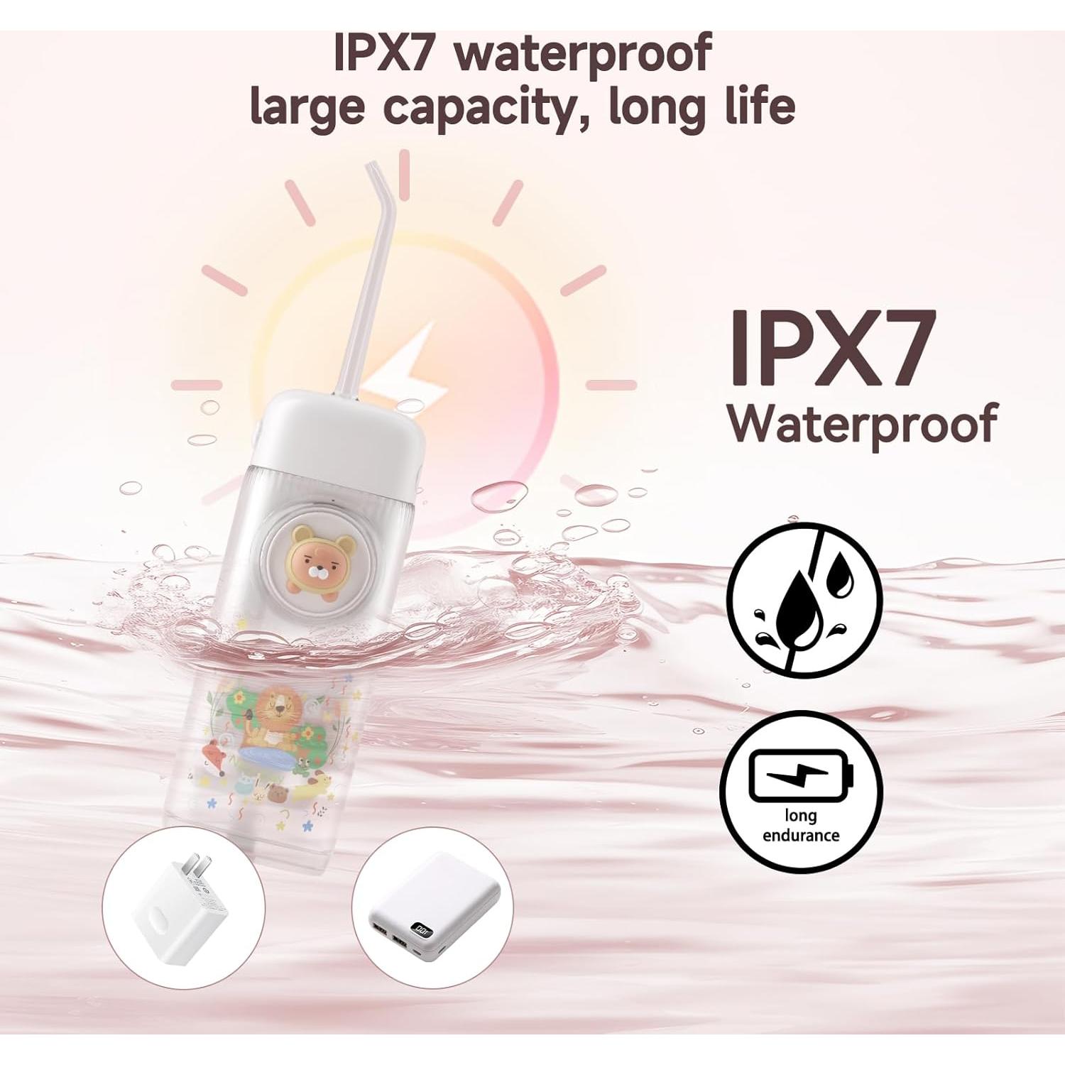 Irrigador Dental Portátil YK-Mak para Niños, 3 Modos, 4 Boquillas